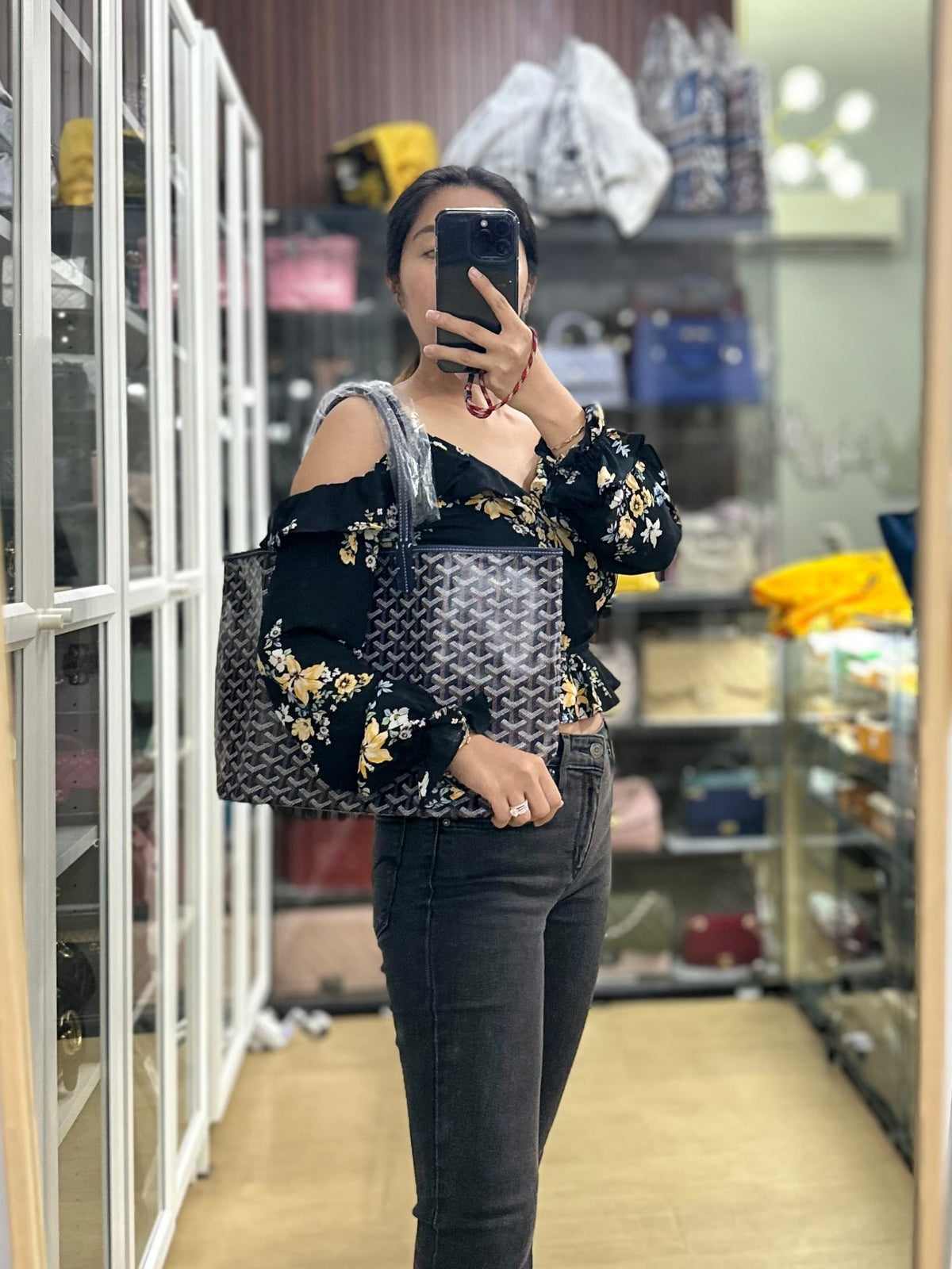 Saint Louis PM Tote Bag Bleu Marine (Navy Blue) | Purse Maison Luxury Bags Shop