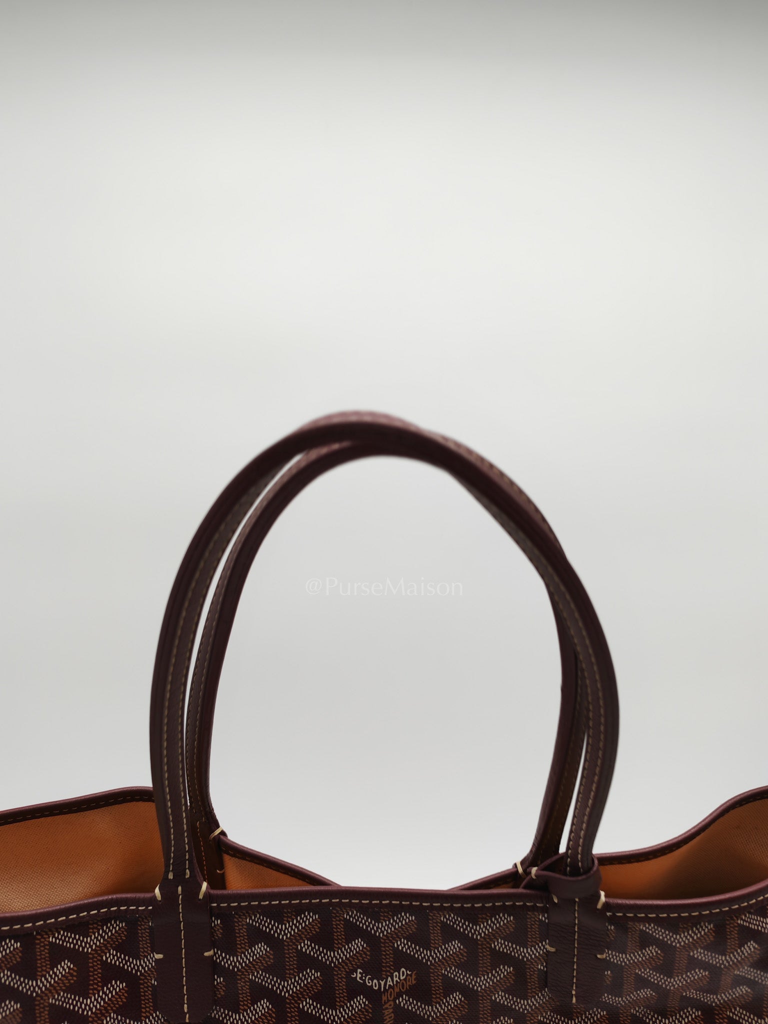 Goyard Saint Louis PM Tote Bag in Burgundy Goyardine Canvas | Purse Maison Luxury Bags Shop