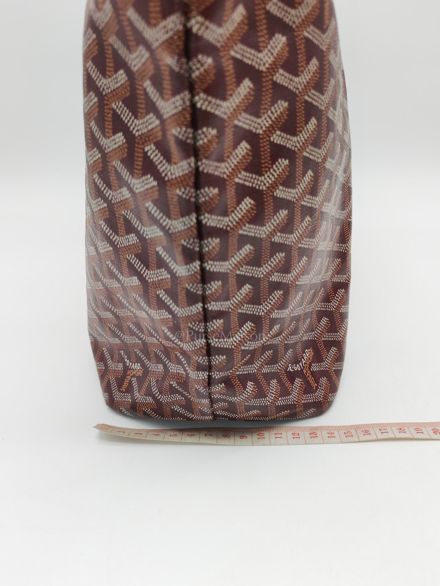Goyard Saint Louis PM Tote Bag in Burgundy Goyardine Canvas | Purse Maison Luxury Bags Shop