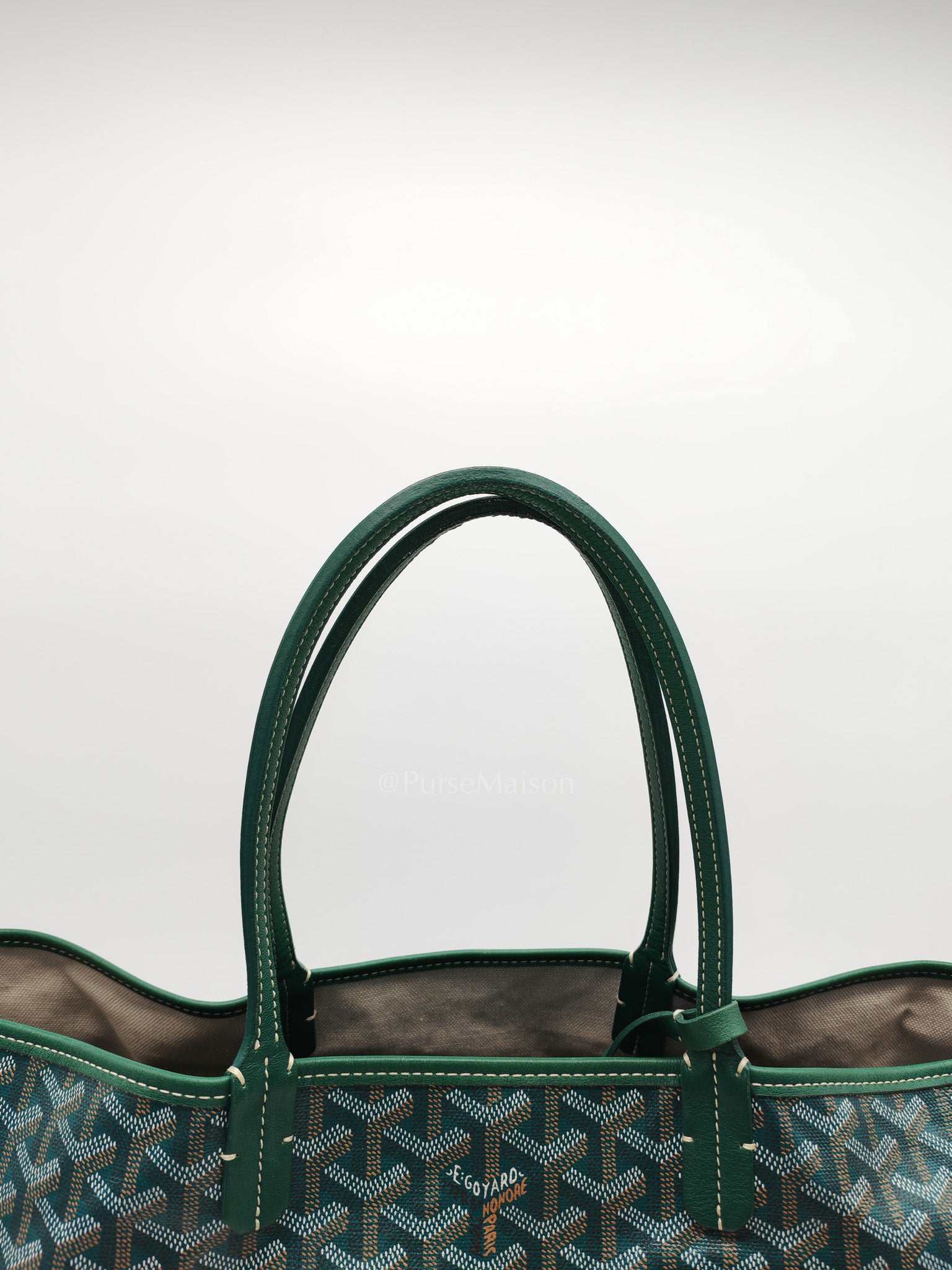 Goyard Saint Louis PM Tote Bag in Green Goyardine Canvas | Purse Maison Luxury Bags Shop