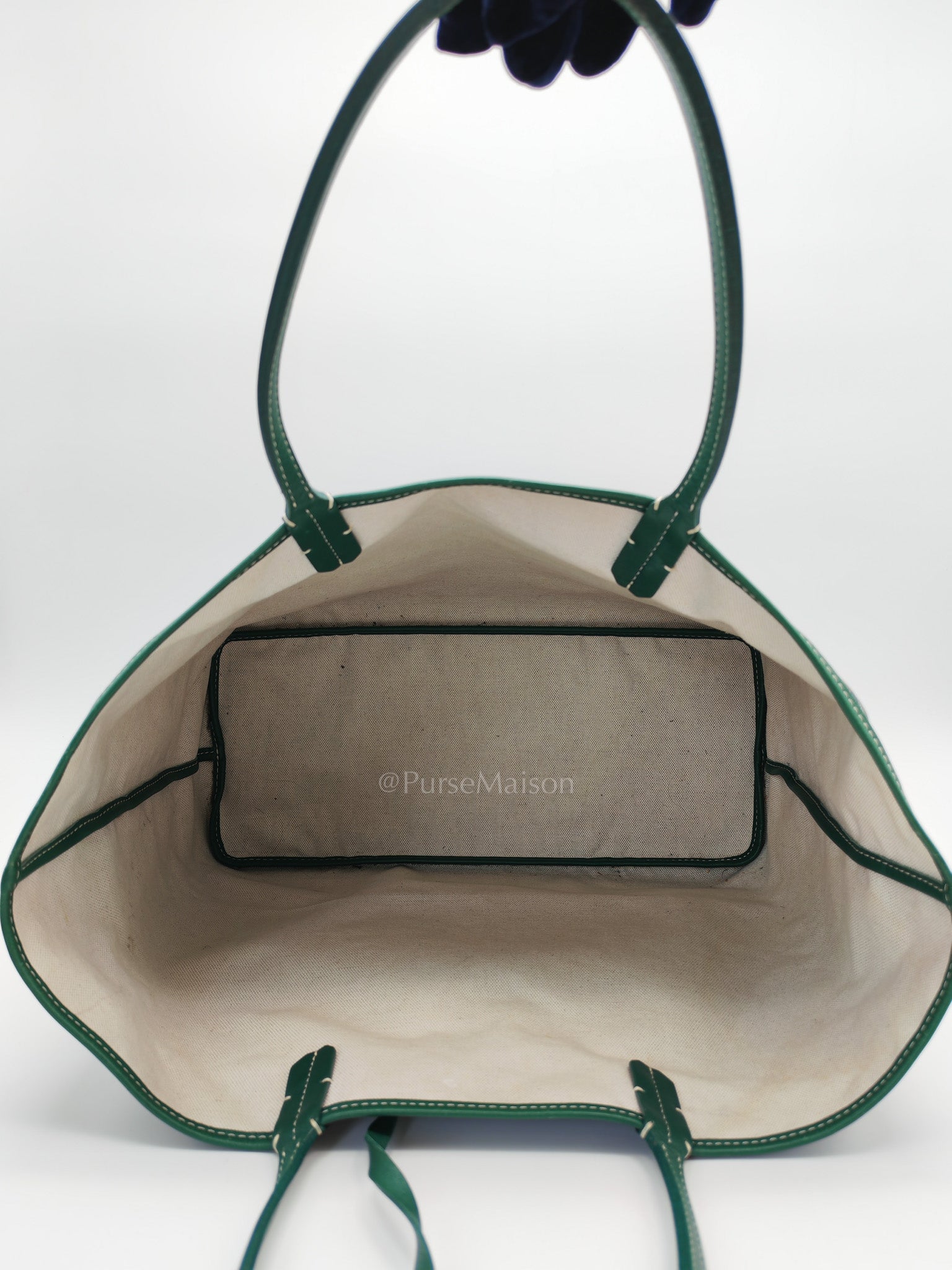 Goyard Saint Louis PM Tote Bag in Green Goyardine Canvas | Purse Maison Luxury Bags Shop