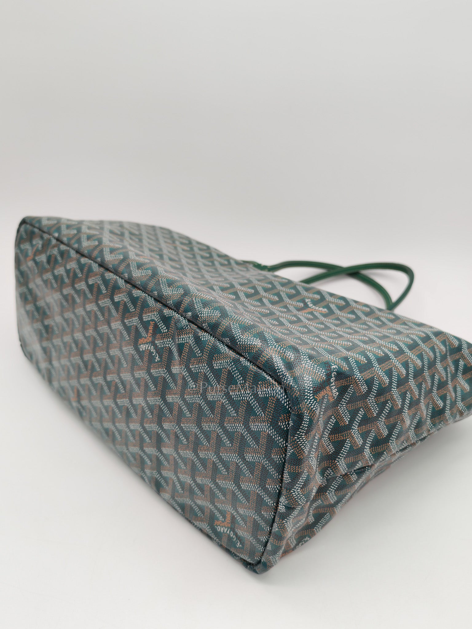 Goyard Saint Louis PM Tote Bag in Green Goyardine Canvas | Purse Maison Luxury Bags Shop