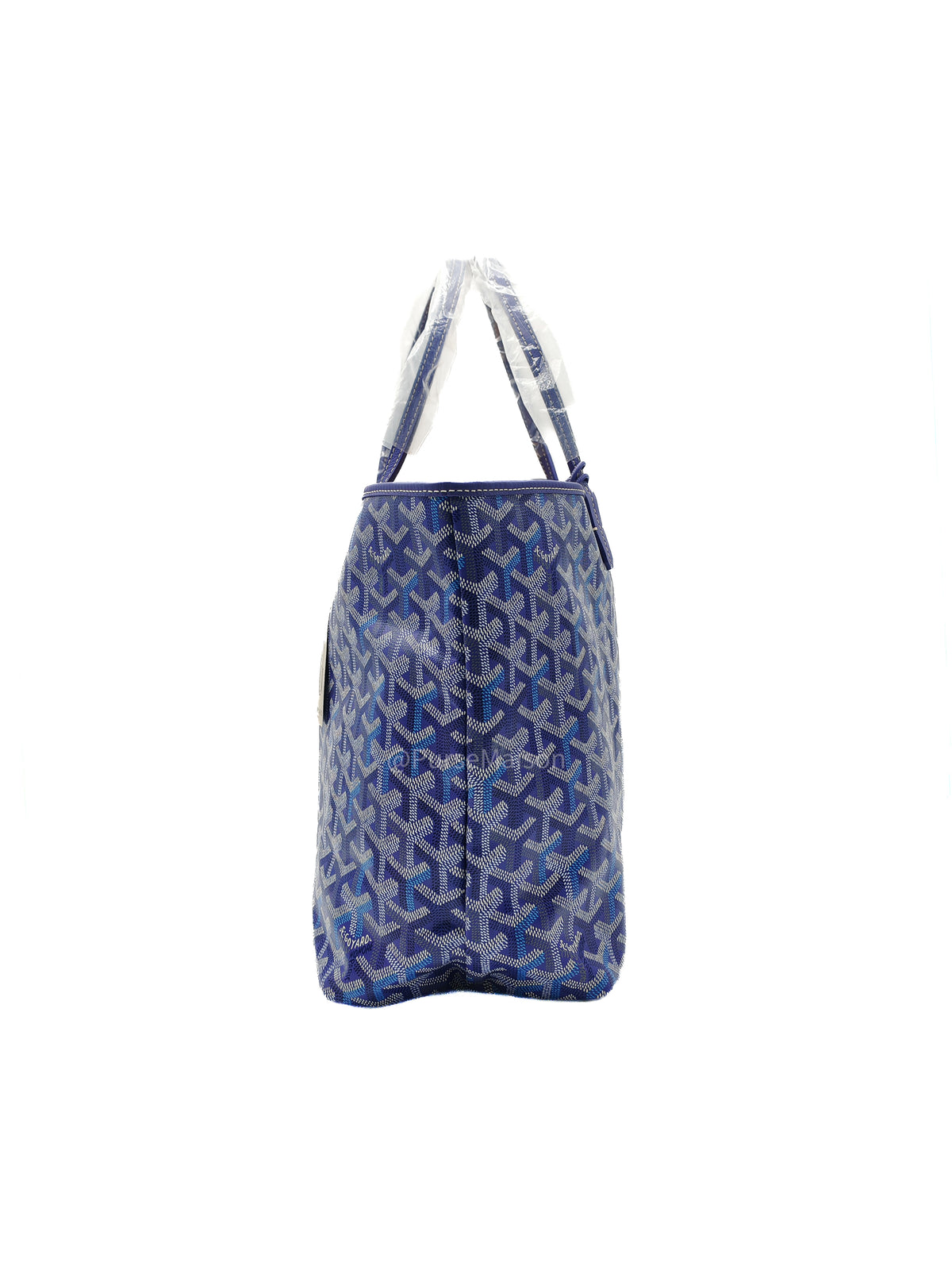 Goyard Saint Louis PM Tote Bag in Multicolored Blueberry Purple Canvas Limited Edition with Croc Universel Clip Charm | Purse Maison Luxury Bags Shop