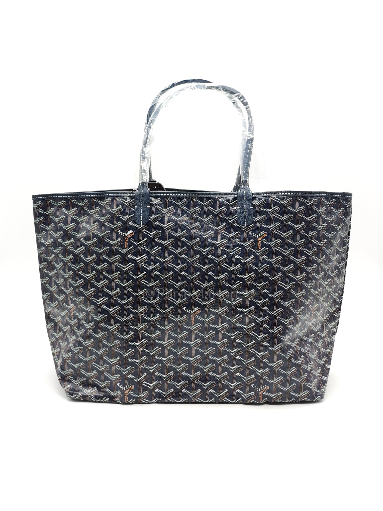 Goyard Saint Louis PM with Croc Universel Clip Charm in Navy Blue Goya