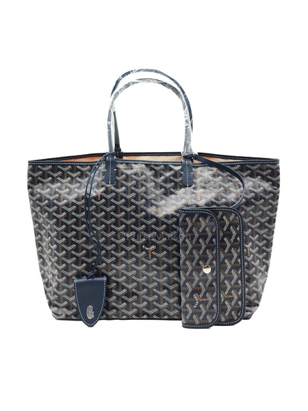 Goyard Saint Louis PM with Croc Universel Clip Charm in Navy Blue Goya