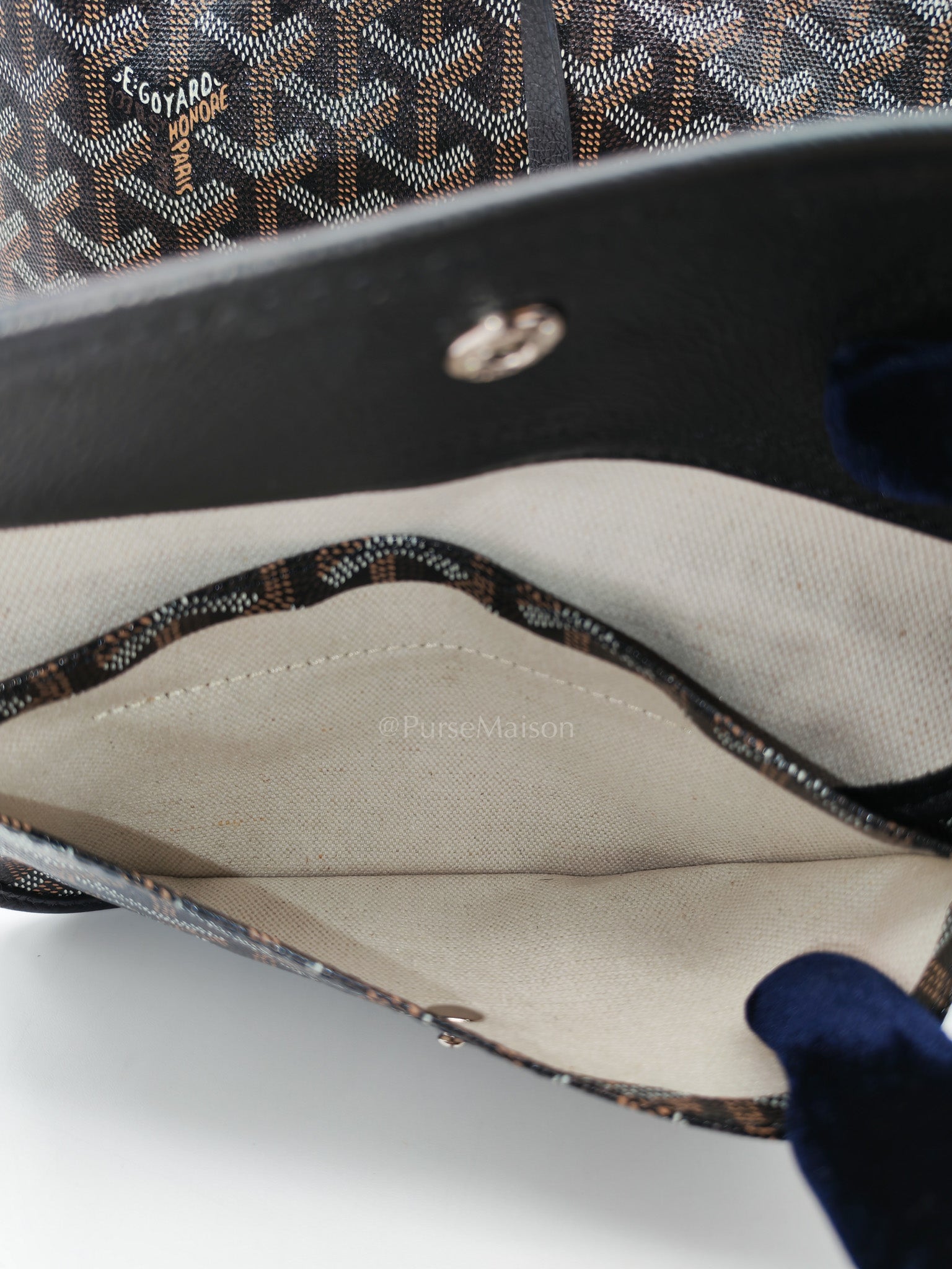 Saint Louis Tote Bag PM in Black Goyardine Canvas | Purse Maison Luxury Bags Shop