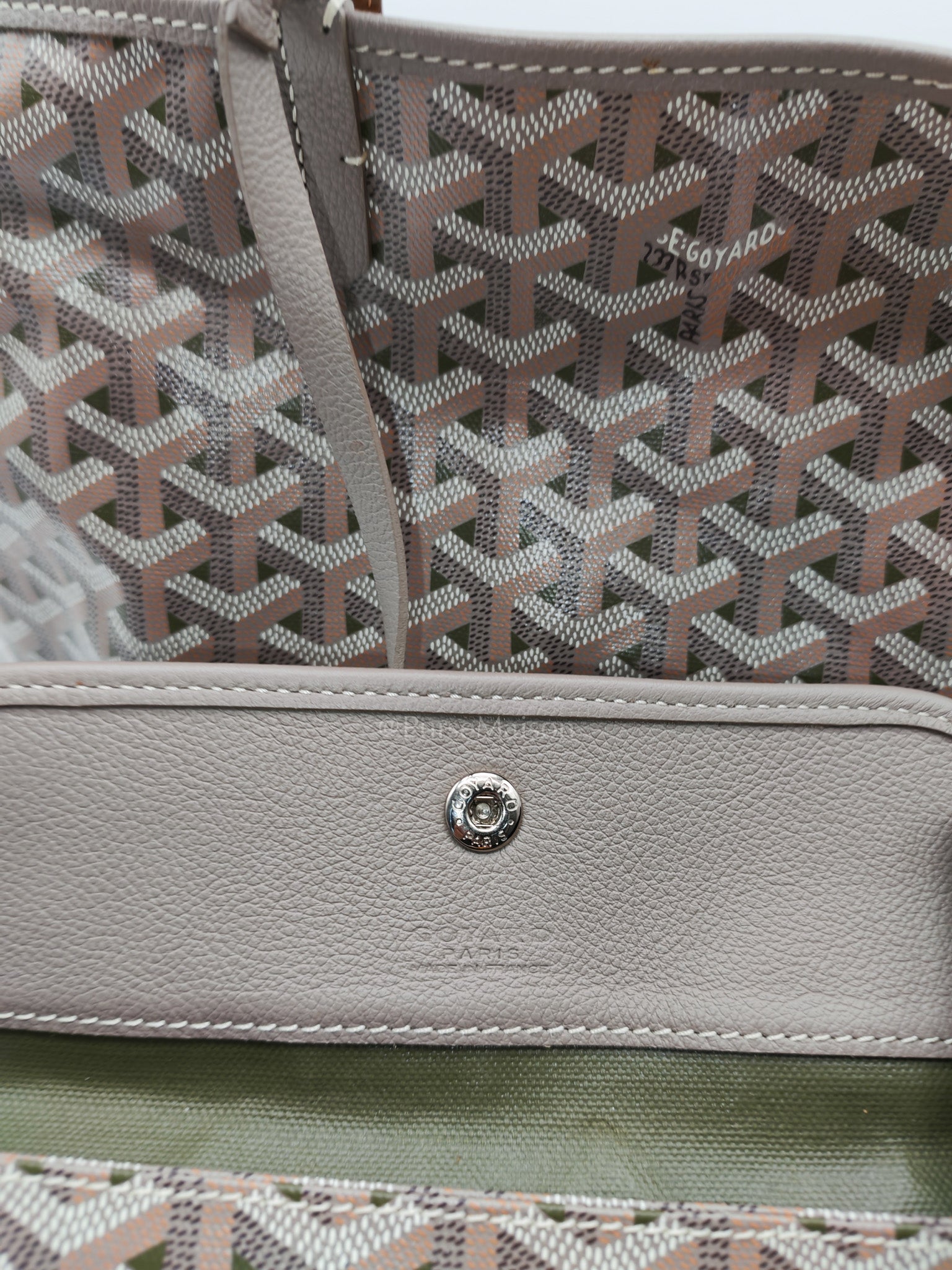 Goyard Saint Louis Tote Bag Pm in Claire-Voie Khaki Goyardine Canvas | Purse Maison Luxury Bags Shop