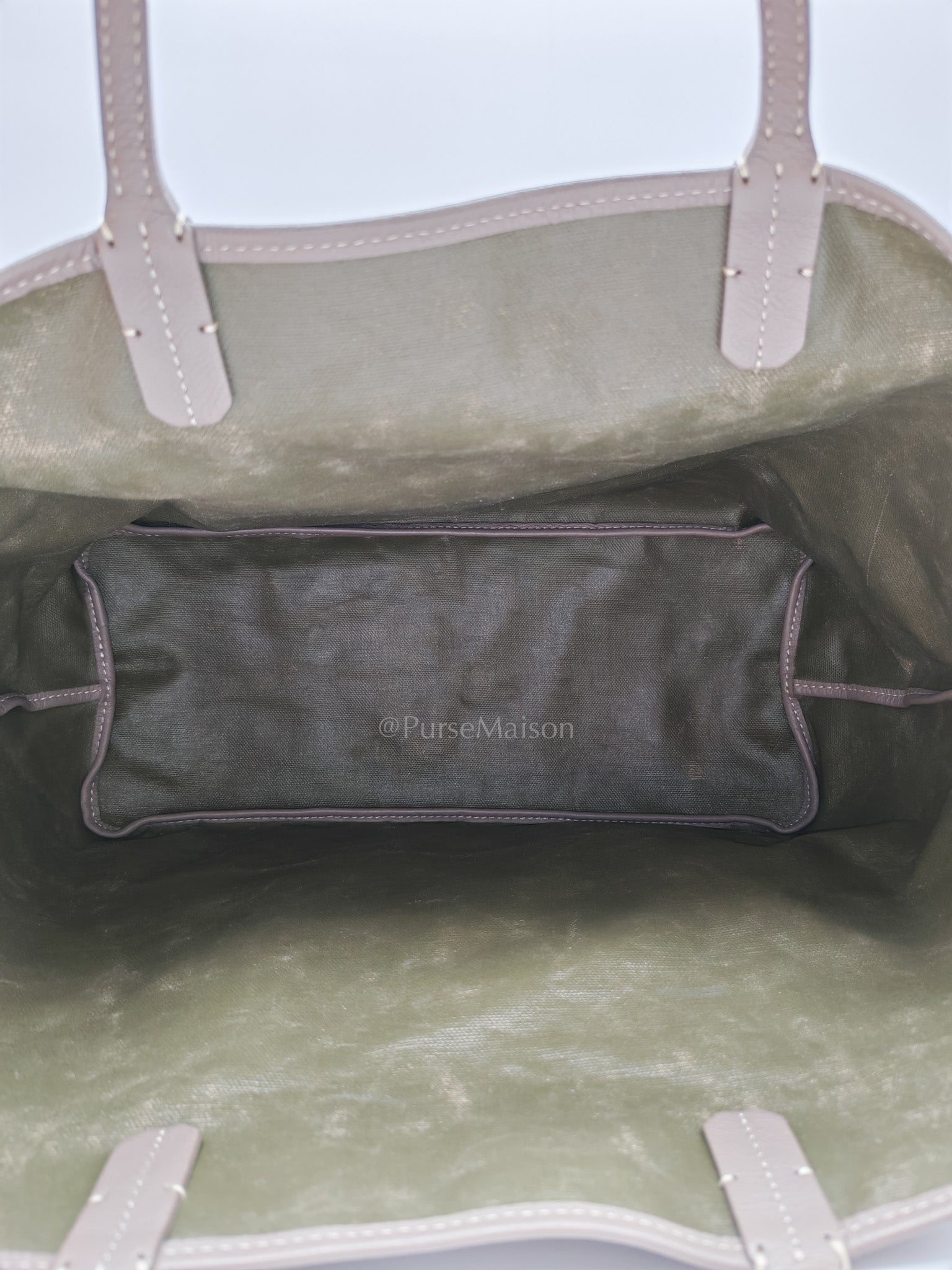 Goyard Saint Louis Tote Bag Pm in Claire-Voie Khaki Goyardine Canvas | Purse Maison Luxury Bags Shop