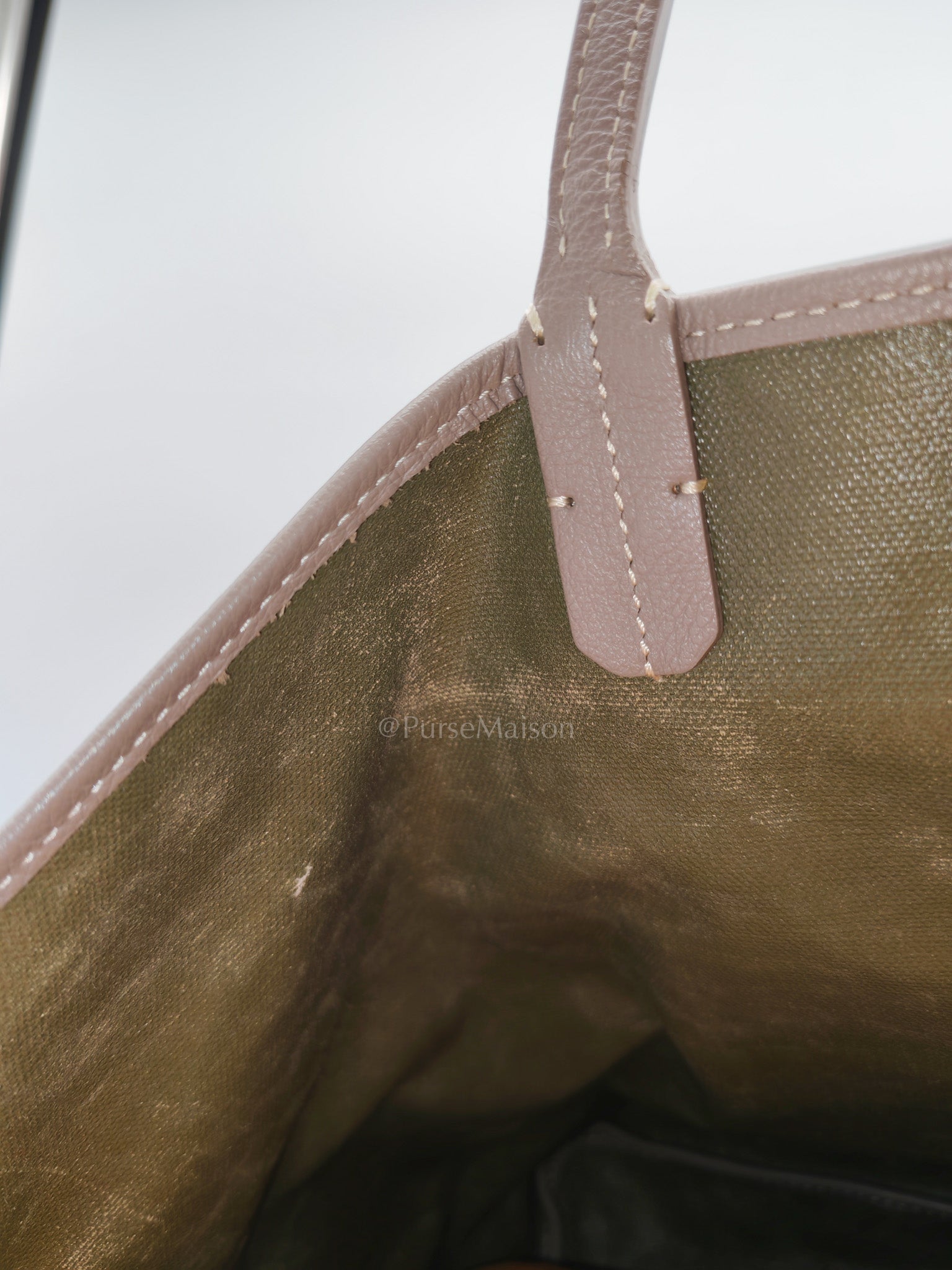 Goyard Saint Louis Tote Bag Pm in Claire-Voie Khaki Goyardine Canvas | Purse Maison Luxury Bags Shop