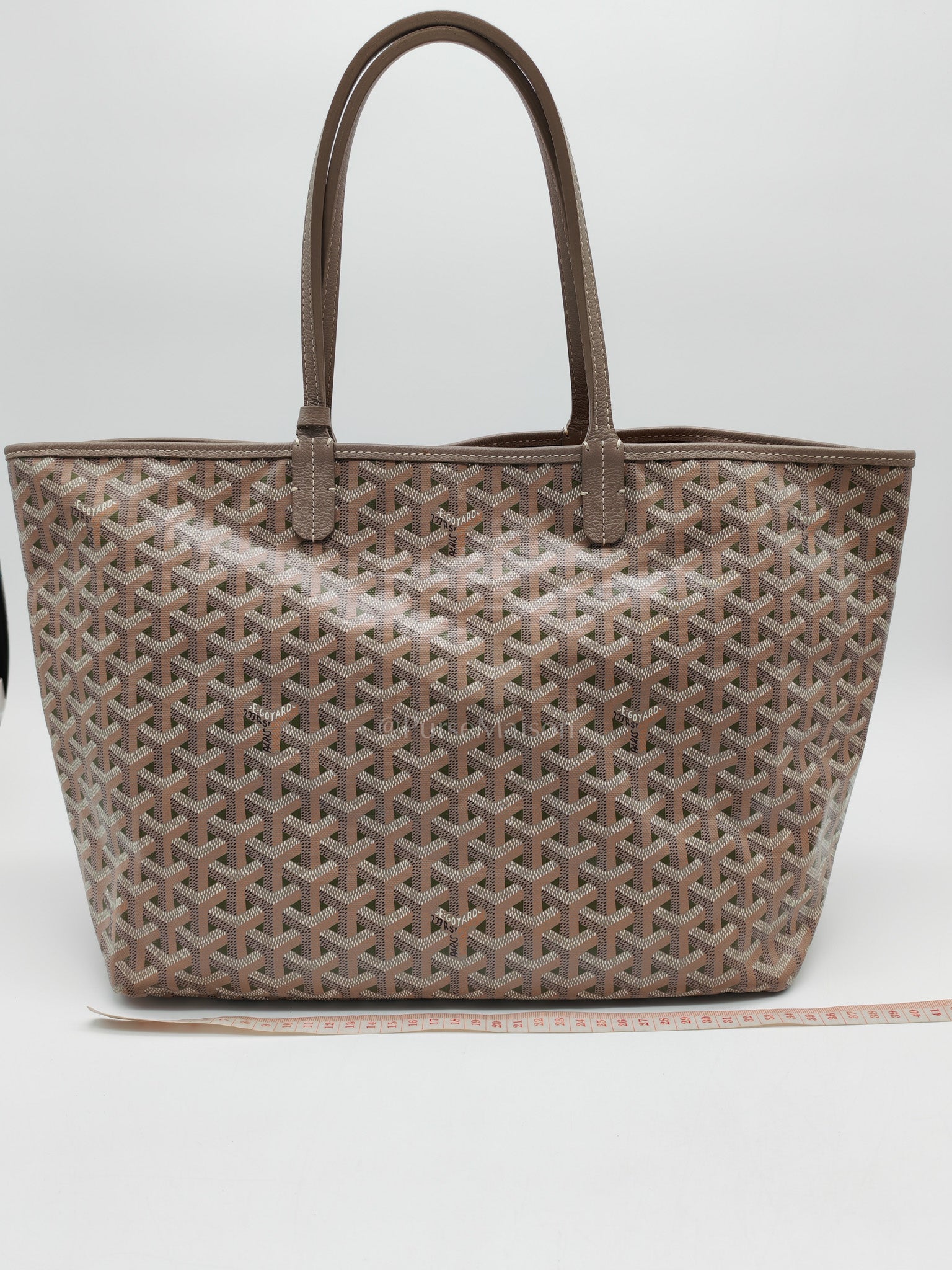 Goyard Saint Louis Tote Bag Pm in Claire-Voie Khaki Goyardine Canvas | Purse Maison Luxury Bags Shop