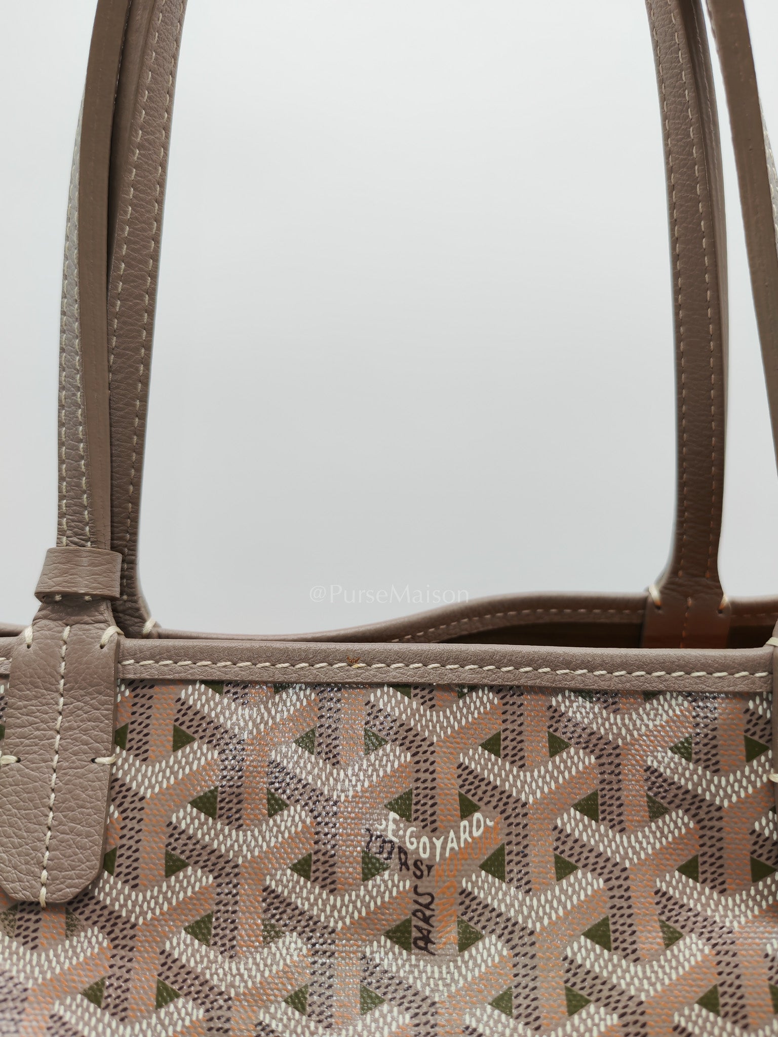 Goyard Saint Louis Tote Bag Pm in Claire-Voie Khaki Goyardine Canvas | Purse Maison Luxury Bags Shop