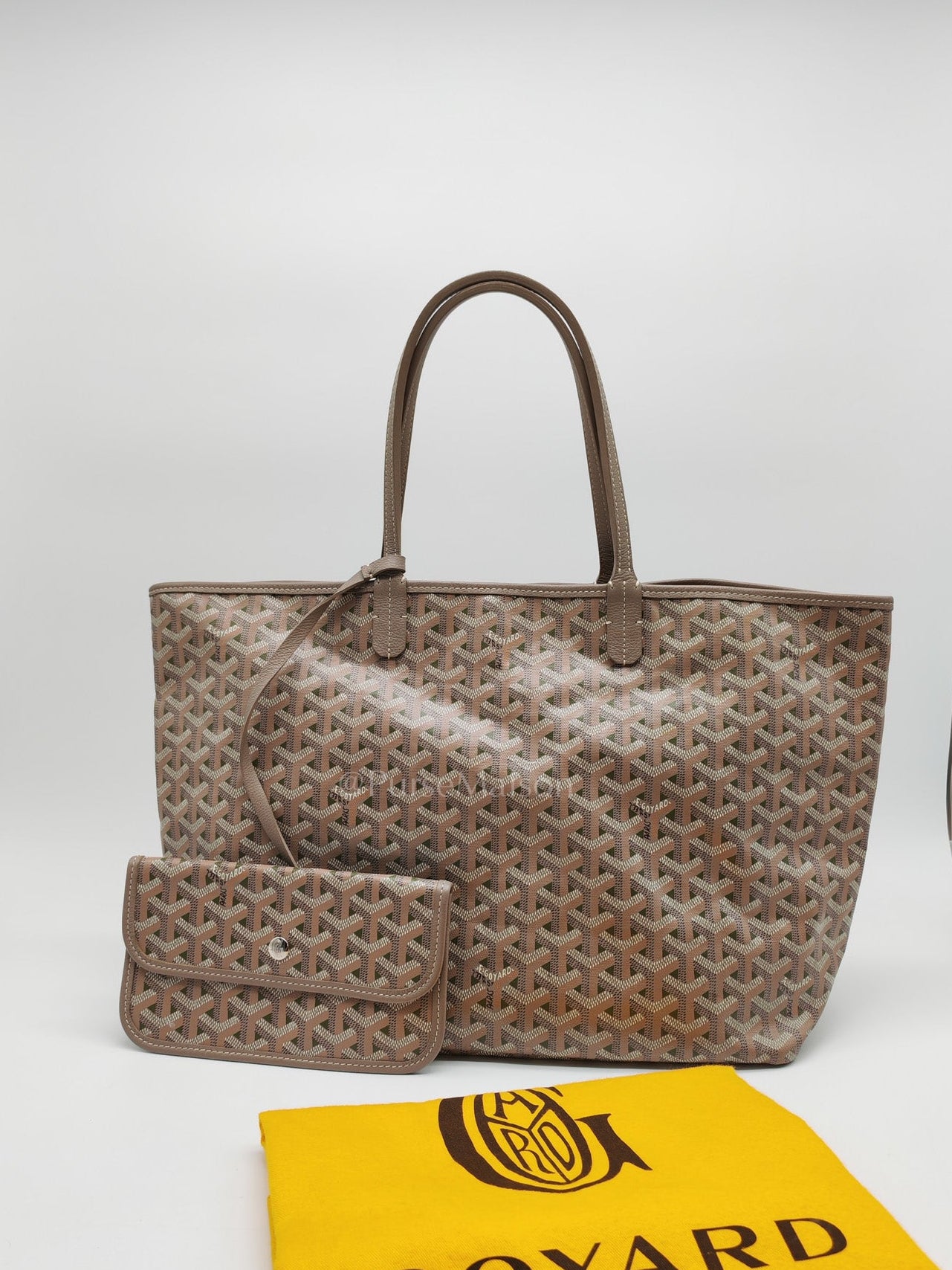 Goyard Saint Louis Tote Bag Pm in Claire-Voie Khaki Goyardine Canvas | Purse Maison Luxury Bags Shop