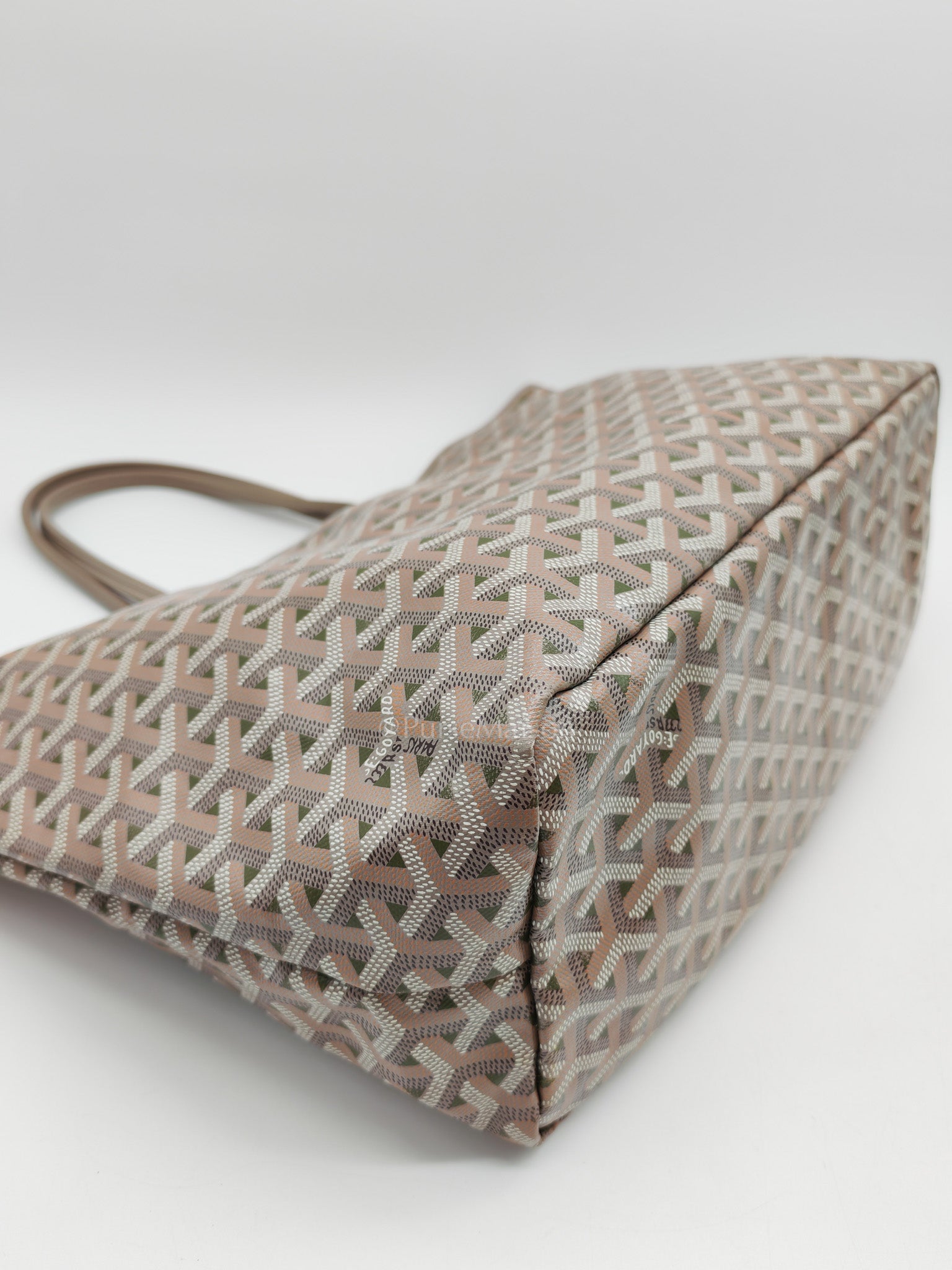 Goyard Saint Louis Tote Bag Pm in Claire-Voie Khaki Goyardine Canvas | Purse Maison Luxury Bags Shop