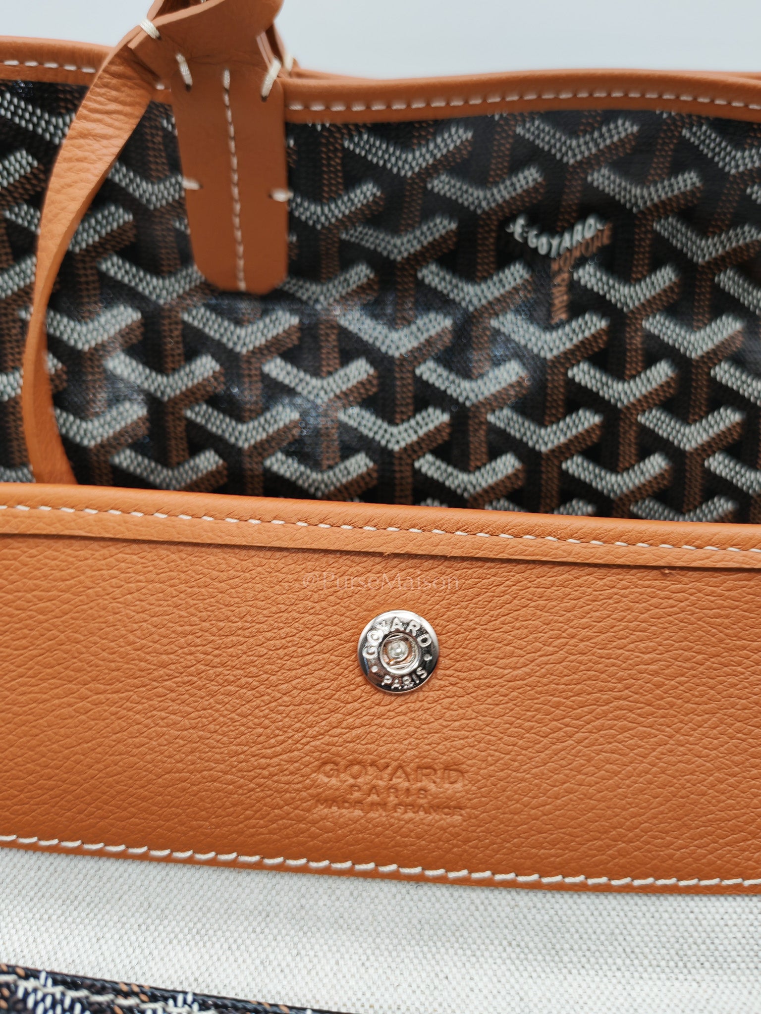Goyard Saint Louis Tote Bag Pm in Tan Goyardine Canvas | Purse Maison Luxury Bags Shop