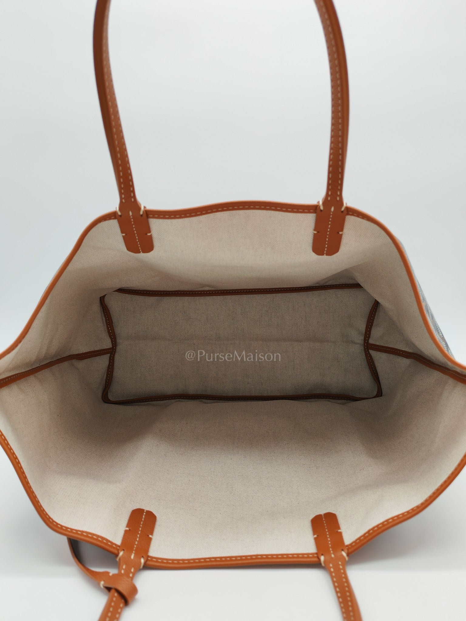 Goyard Saint Louis Tote Bag Pm in Tan Goyardine Canvas | Purse Maison Luxury Bags Shop