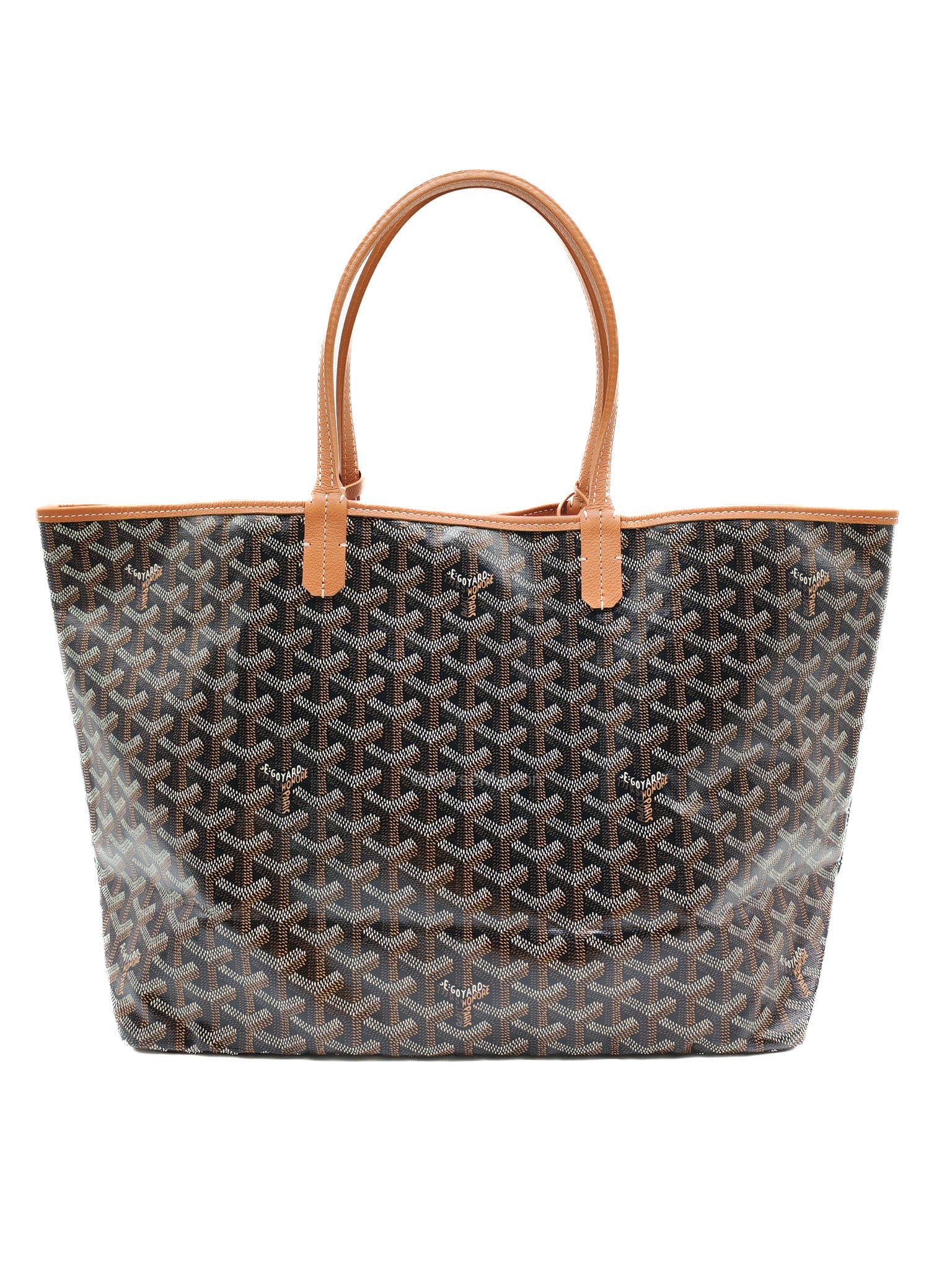 Goyard Saint Louis Tote Bag PM in Tan Goyardine Canvas with Croc Universal Clip Charm | Purse Maison Luxury Bags Shop