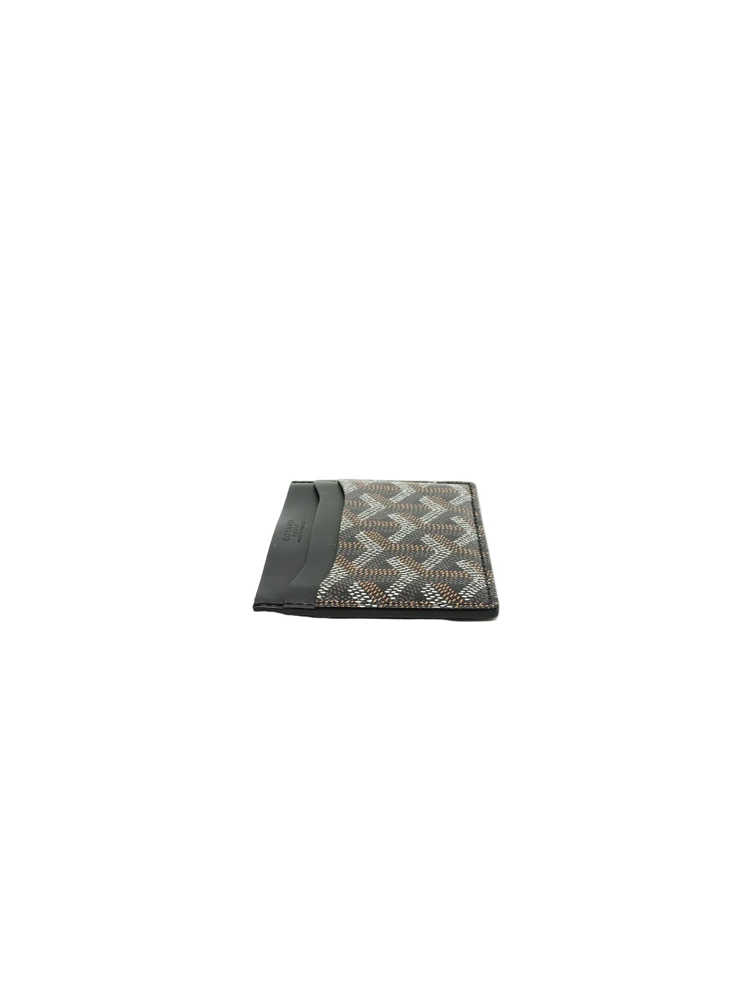 Goyard Saint Sulpice Card Holder in Black Goyardine Canvas | Purse Maison Luxury Bags Shop