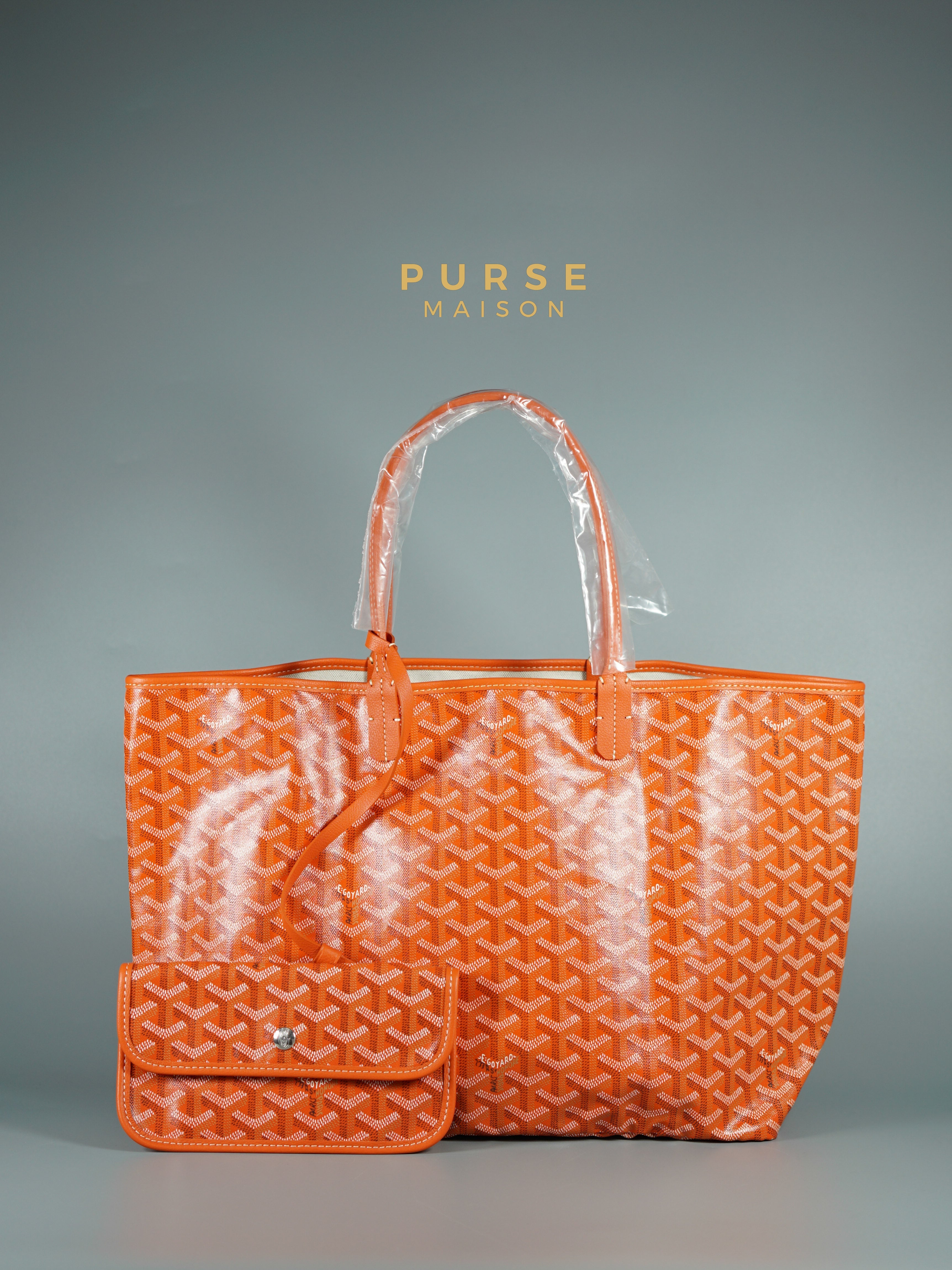 Orange goyard st louis tote Clearance