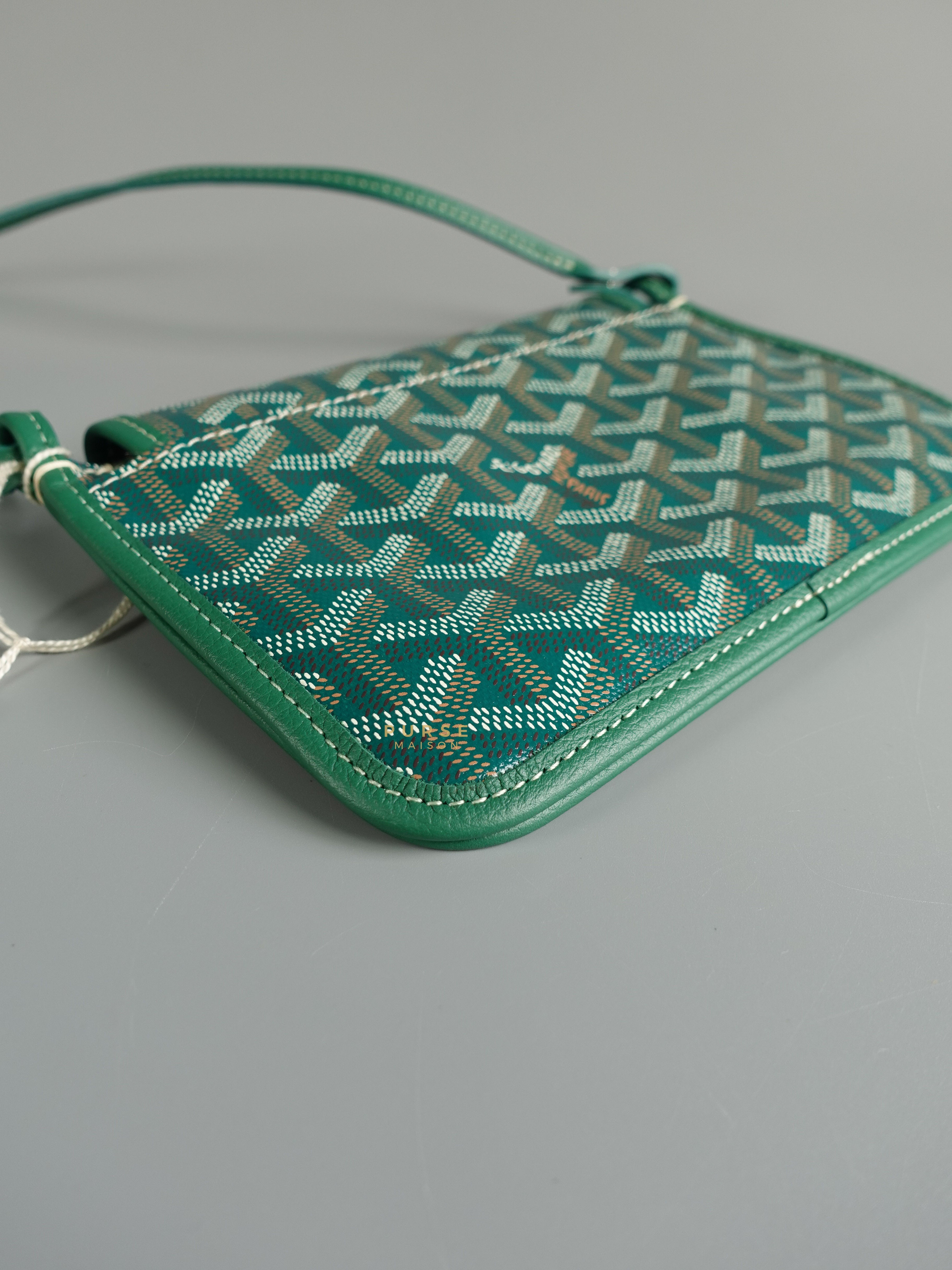 Goyard Vert Goyardine Coated Canvas Plumet Crossbody Bag | Purse Maison Luxury Bags Shop