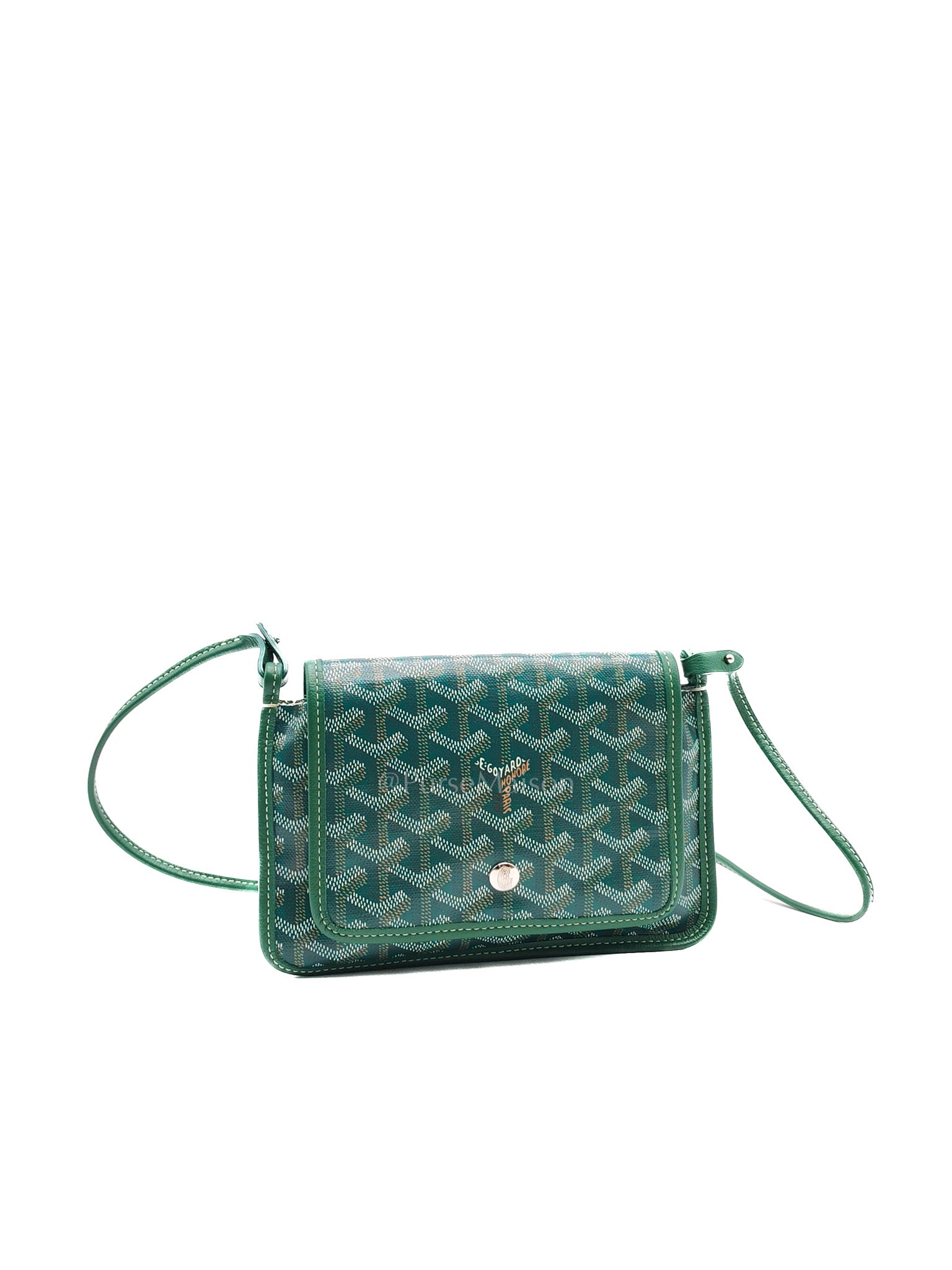 Goyard Plumet Crossbody Bag in Green Goyardine Canvas