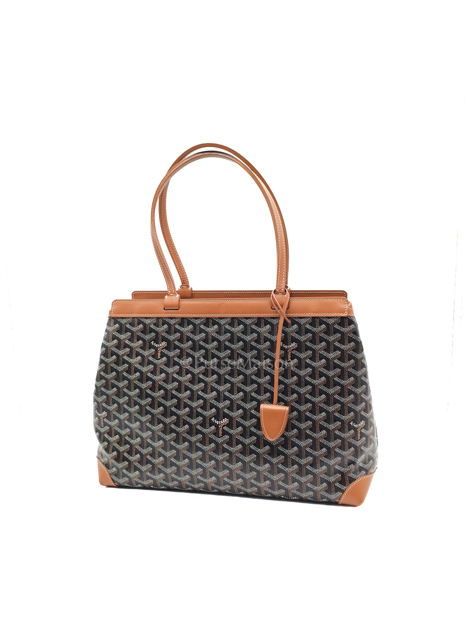 Bellechasse Blaude Tote Bag Pm in Tan Goyardine Canvas