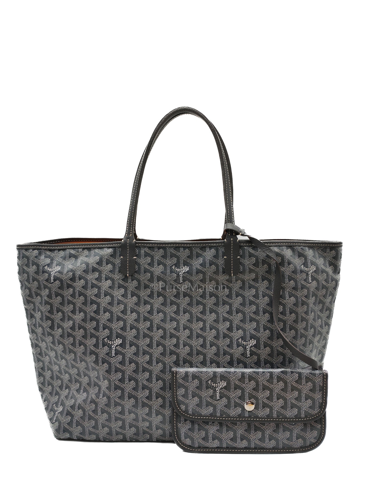 Goyard Saint Louis PM in Gray Goyardine Canvas