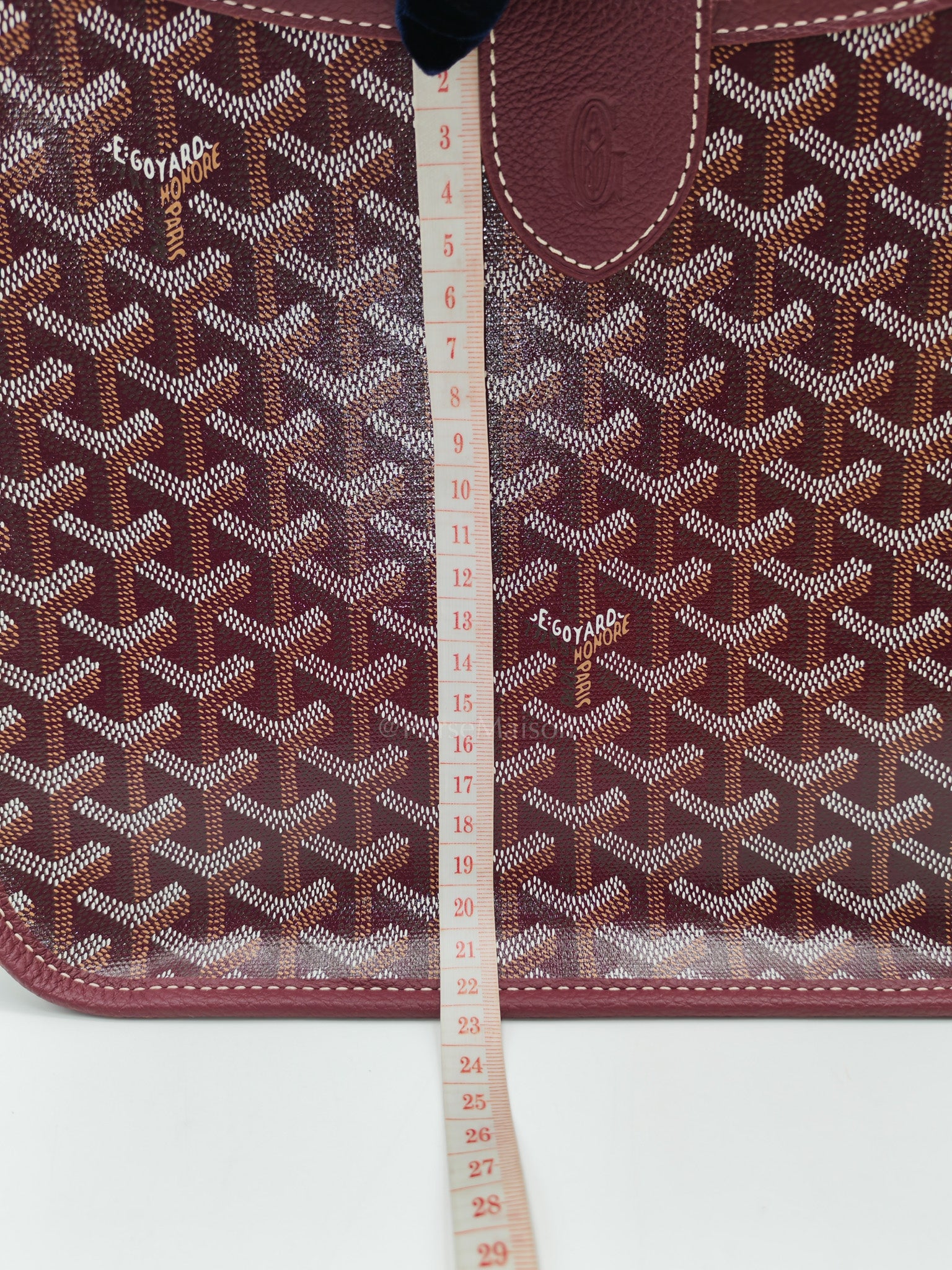 Sac Musette Crossbody Bag PM in Burgundy Goyardine Canvas