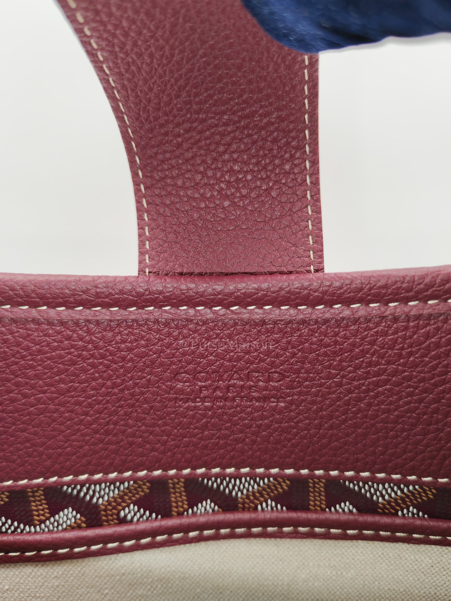 Sac Musette Crossbody Bag PM in Burgundy Goyardine Canvas
