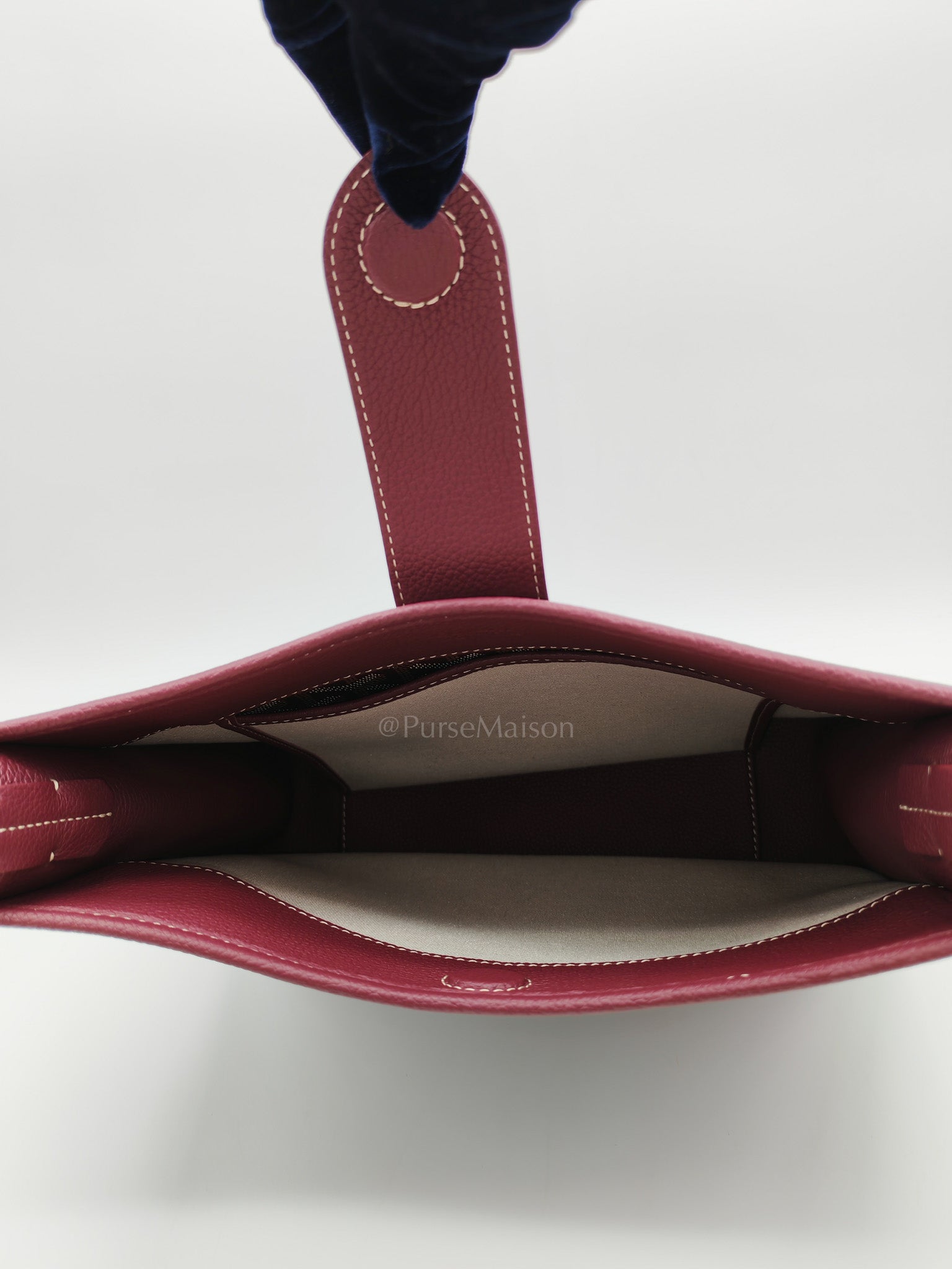 Sac Musette Crossbody Bag PM in Burgundy Goyardine Canvas