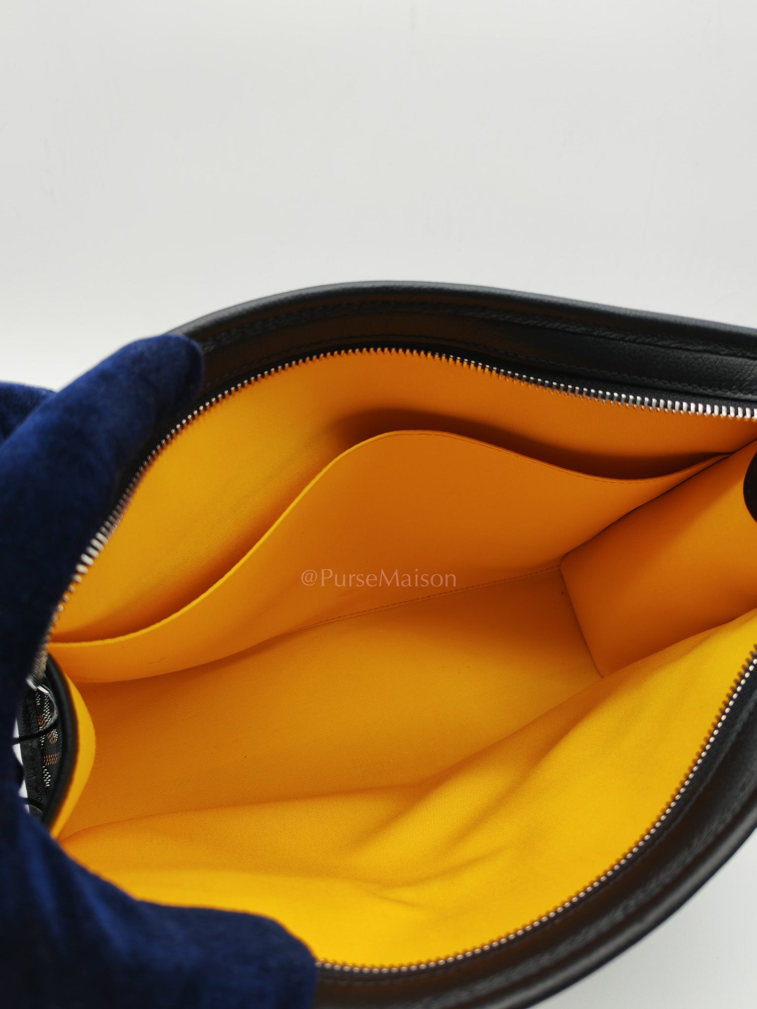 Jouvence Toiletry Pouch in Black Goyardine Canvas