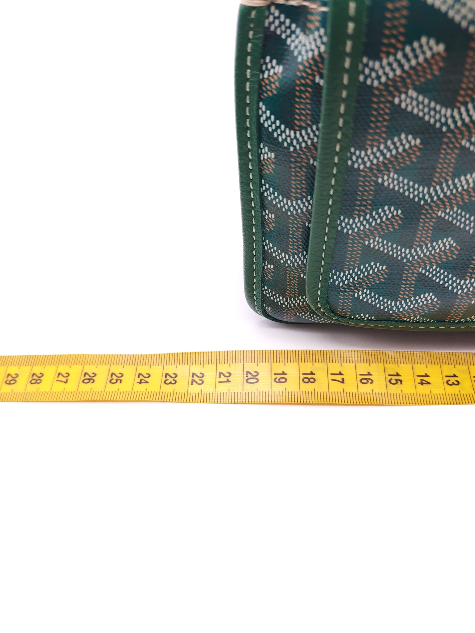 Goyard Plumet Crossbody Bag in Green Goyardine Canvas