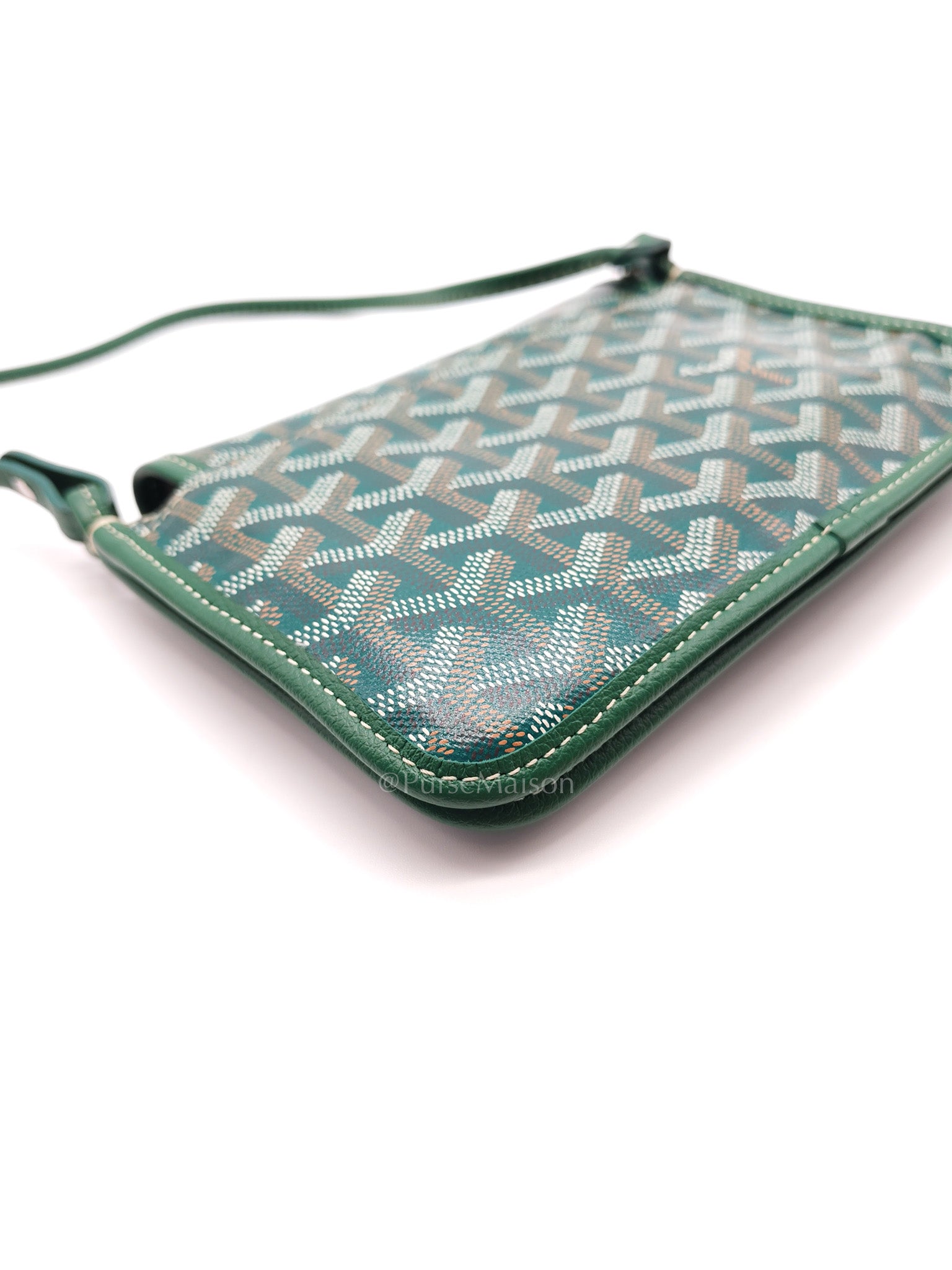 Goyard Plumet Crossbody Bag in Green Goyardine Canvas
