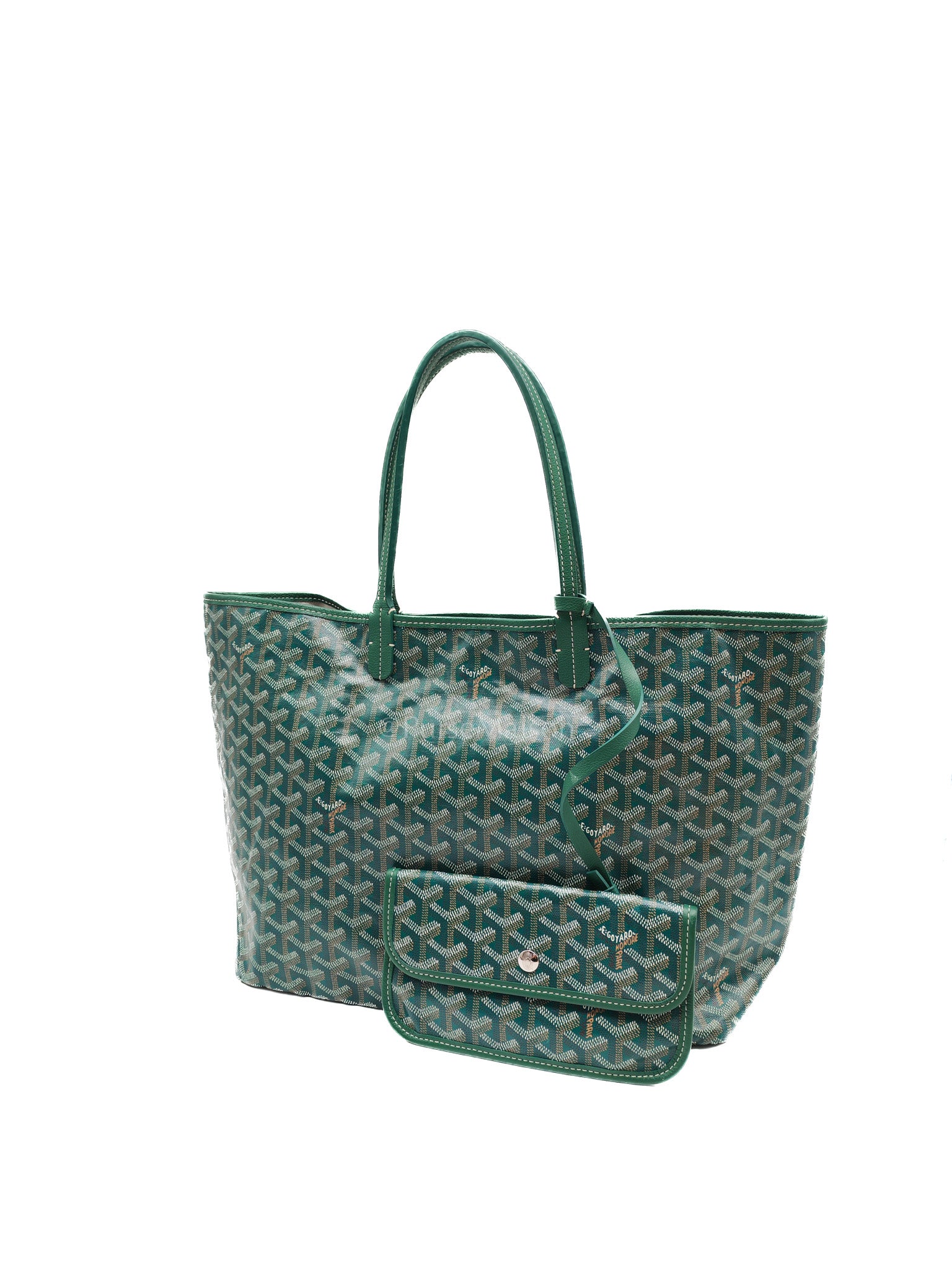 Saint Louis PM in Green Goyardine Canvas