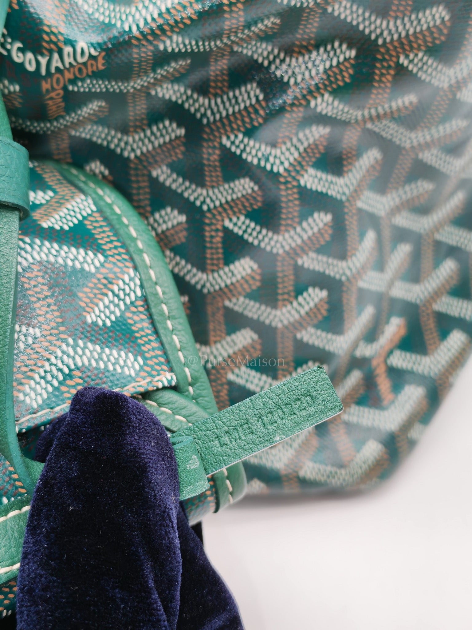 Saint Louis PM in Green Goyardine Canvas