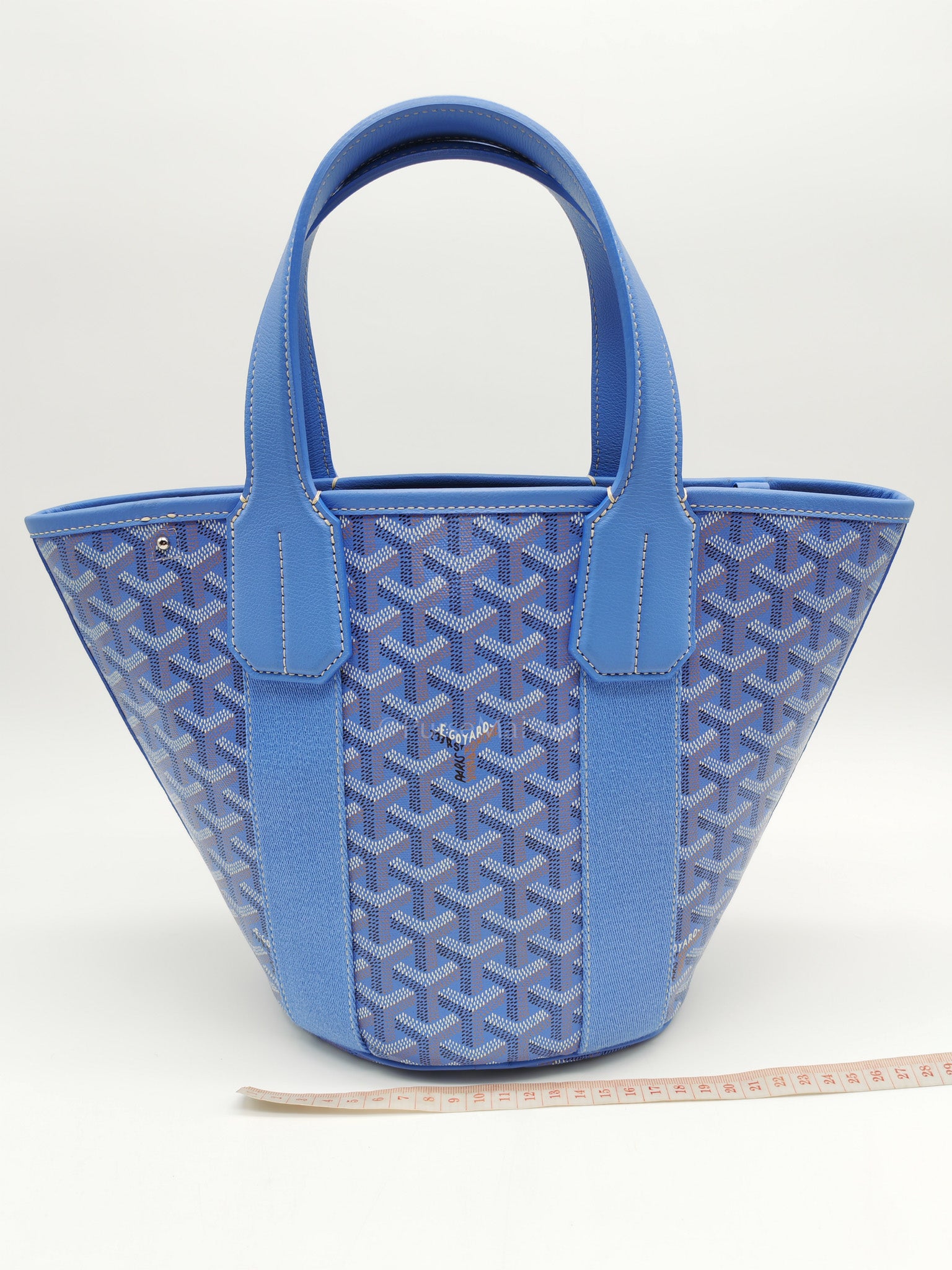 Belharra PM Tote Bag in Iris Goyardine Canvas