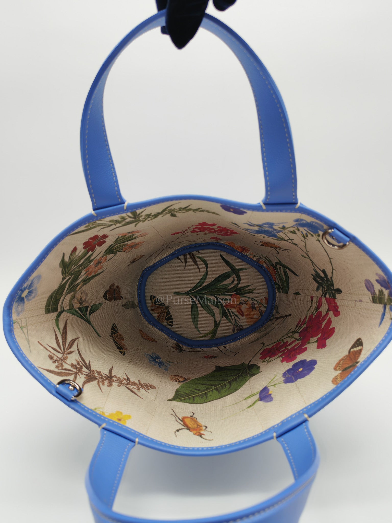 Belharra PM Tote Bag in Iris Goyardine Canvas