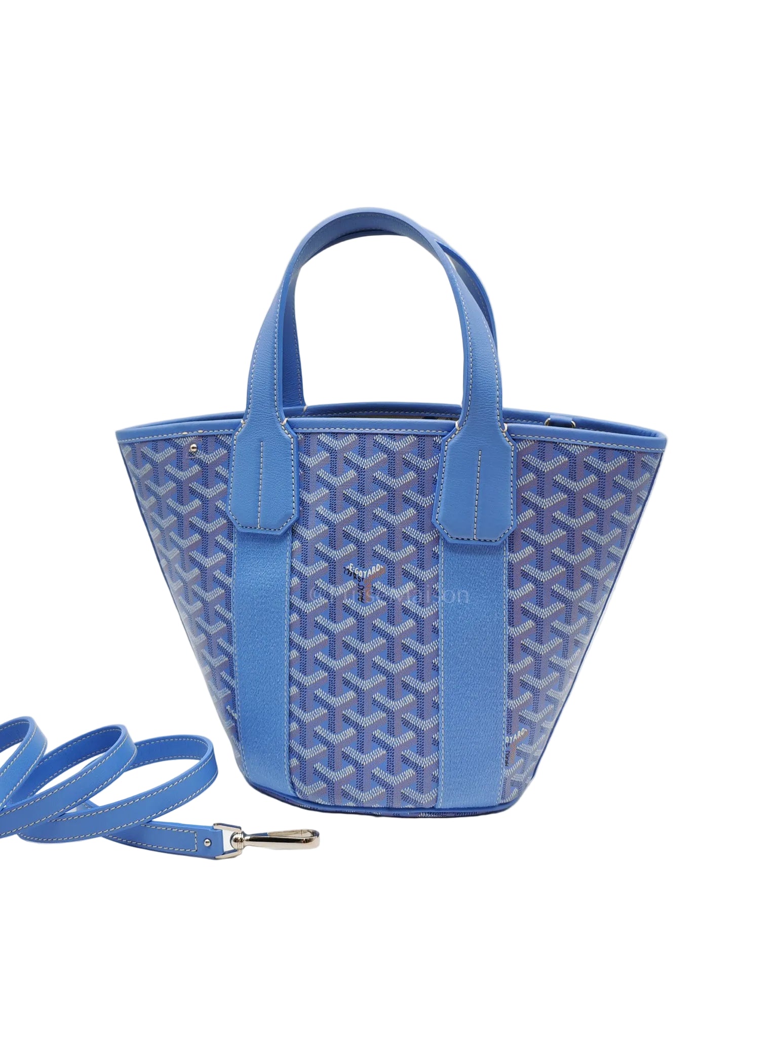 Belharra PM Tote Bag in Iris Goyardine Canvas
