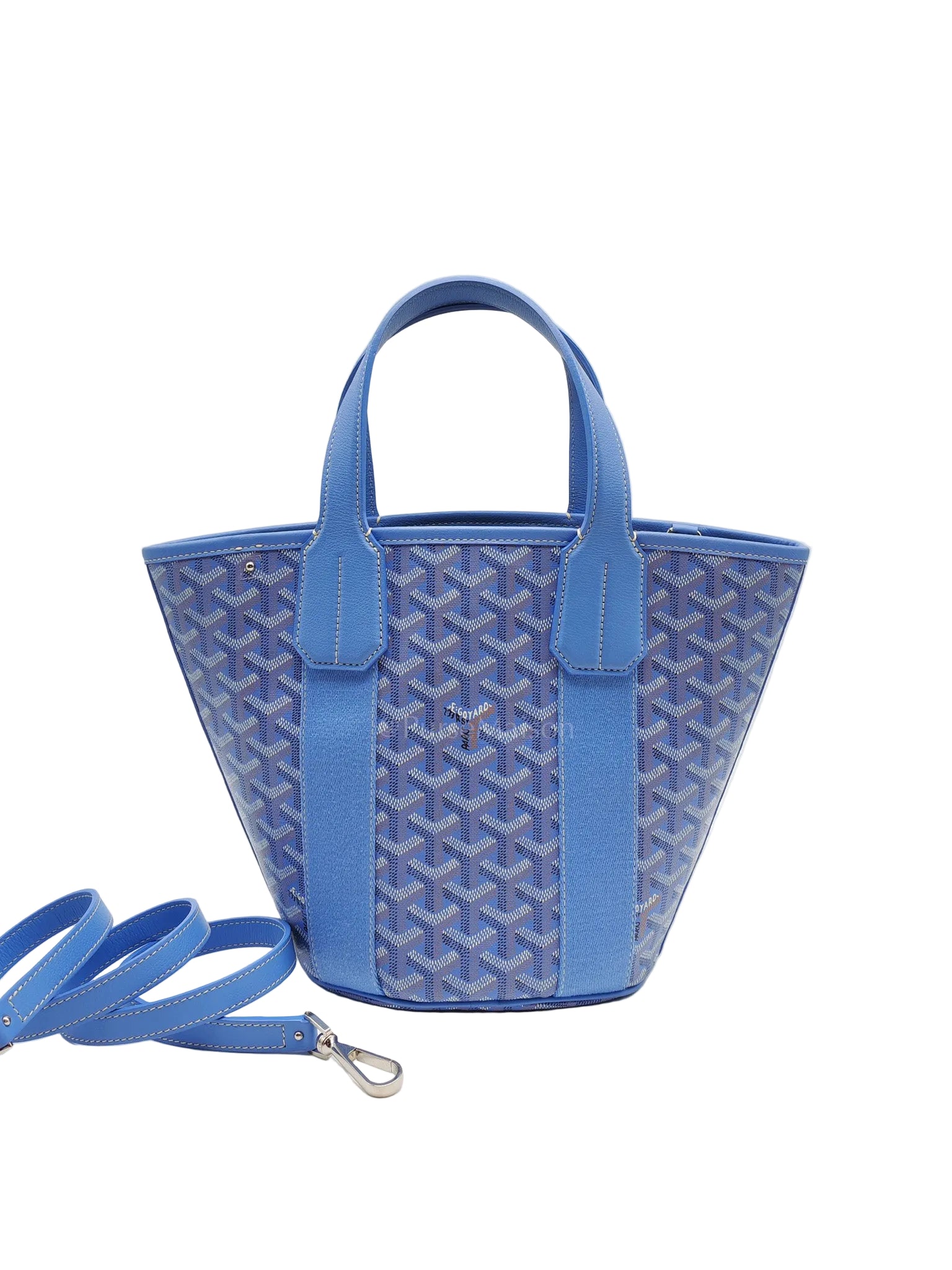 Belharra PM Tote Bag in Iris Goyardine Canvas
