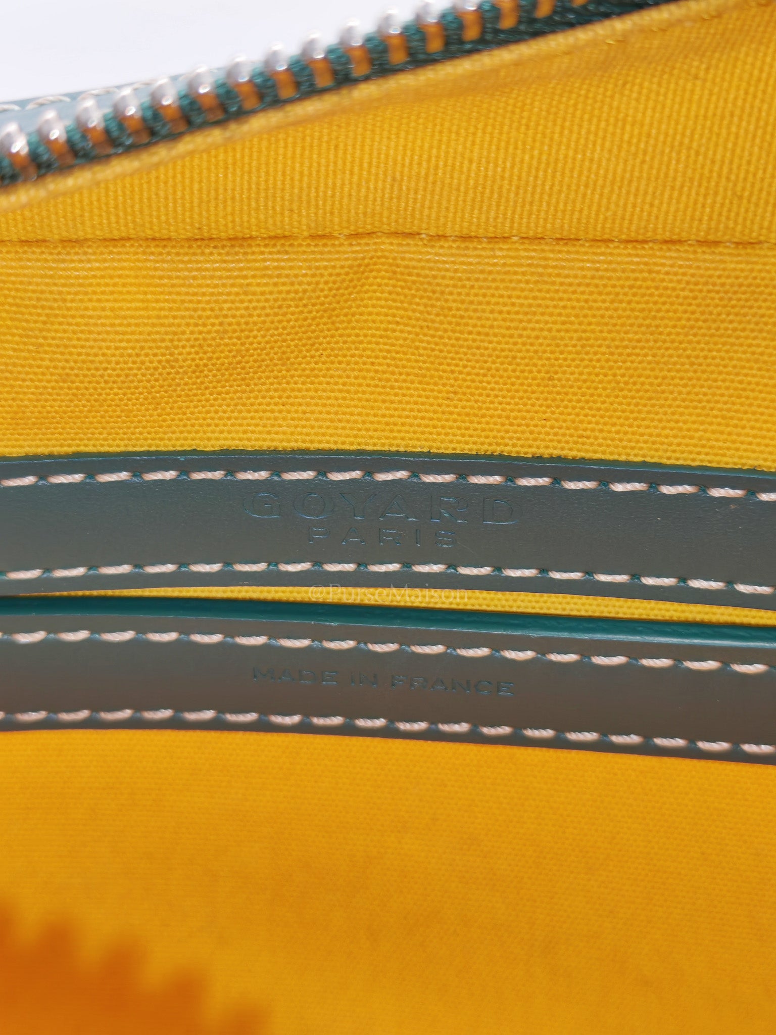 Capvert Crossbody Bag in Green Goyardine Canvas