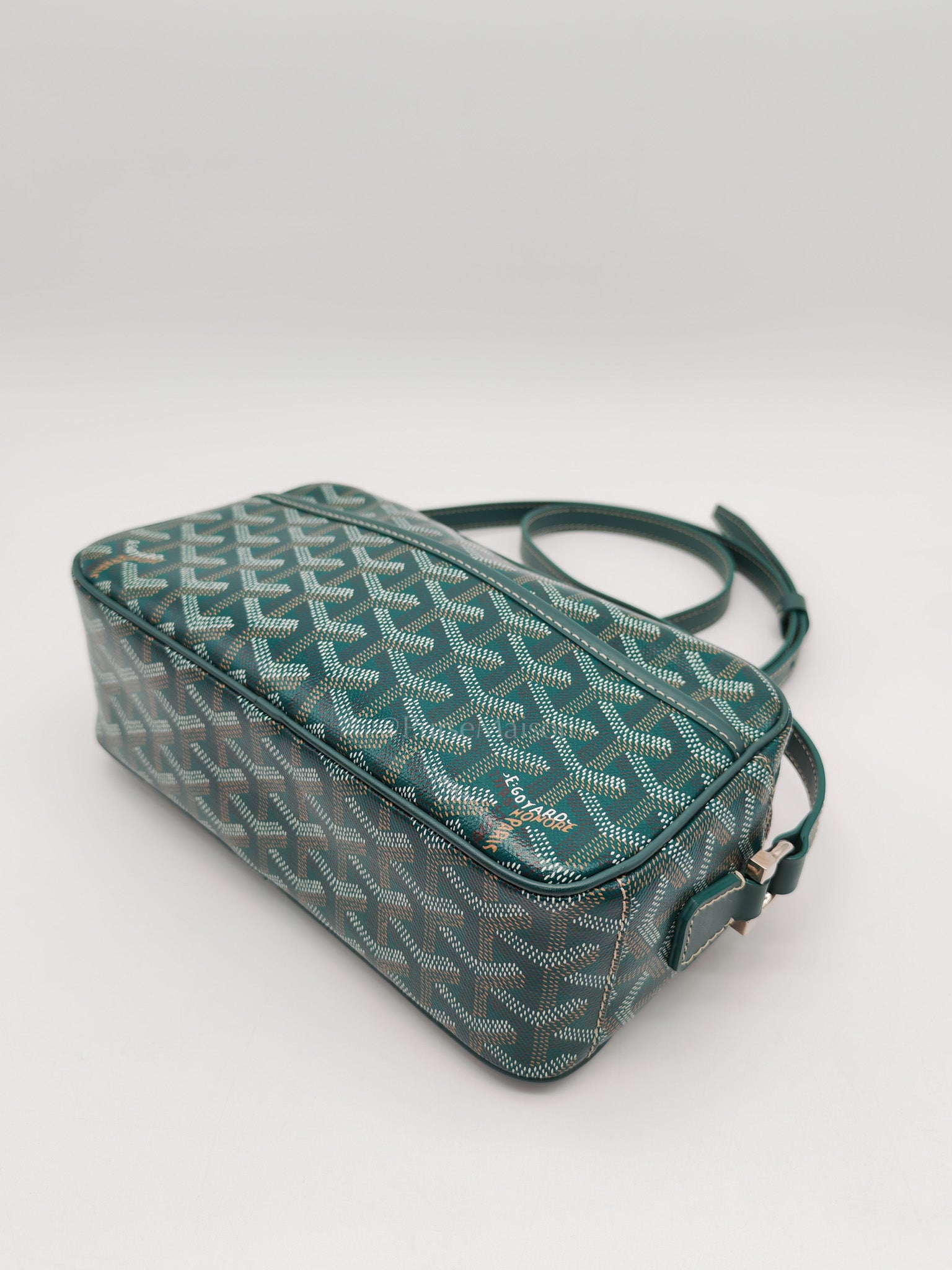 Capvert Crossbody Bag in Green Goyardine Canvas
