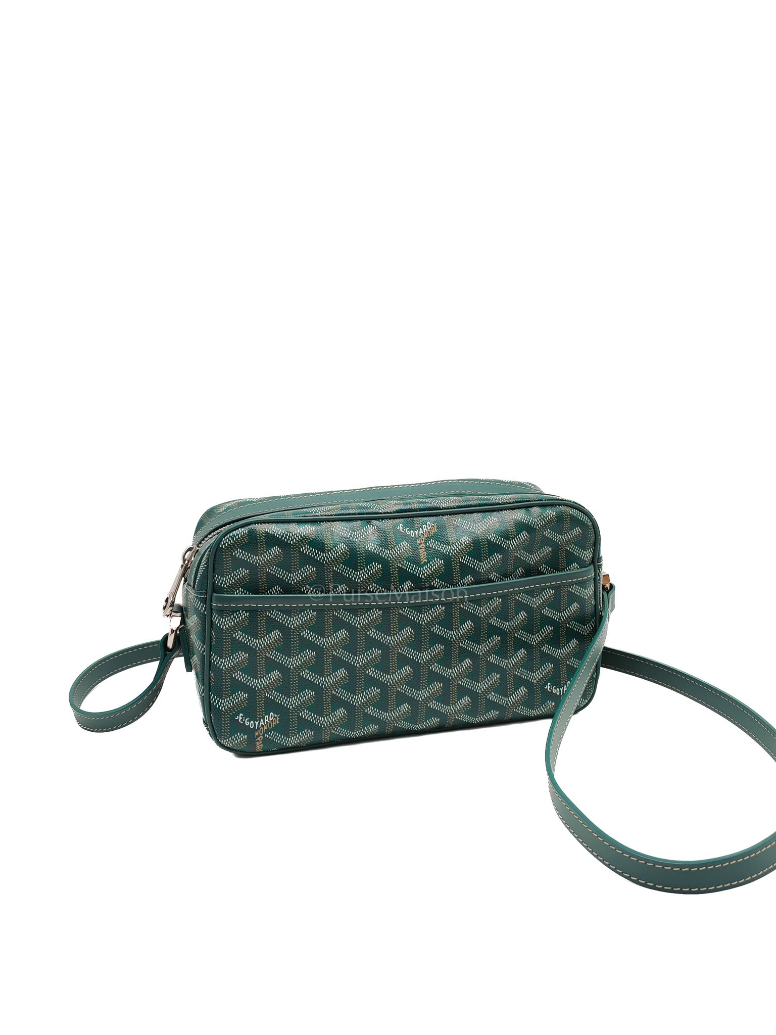 Capvert Crossbody Bag in Green Goyardine Canvas