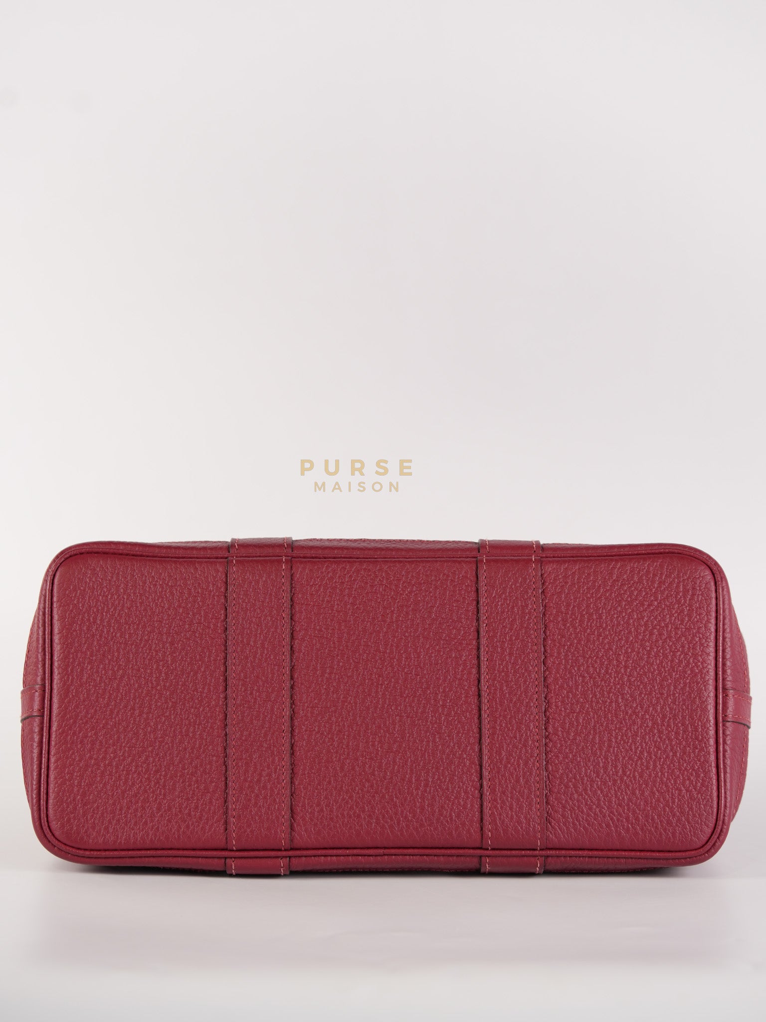 GPT 30 Rouge Grenat in Clemence Leather and Palladium Hardware Stamp X (2016) | Purse Maison Luxury Bags Shop