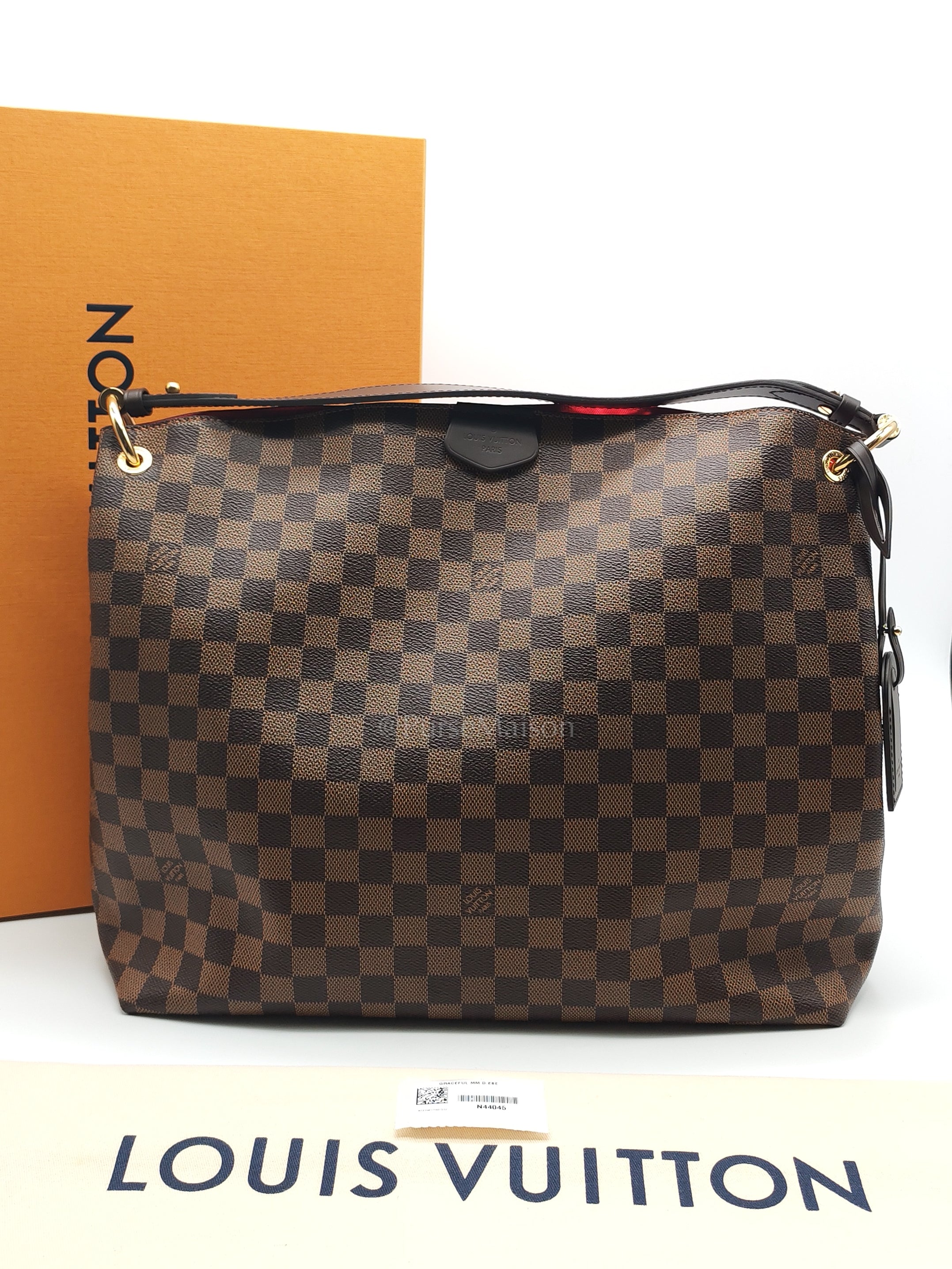 Gracefully MM in Damier Ebene Canvas (Microchip) | Purse Maison Luxury Bags Shop