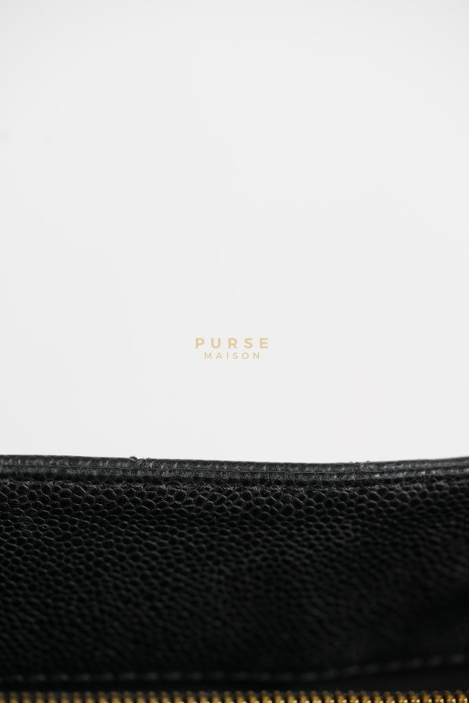 Grand Shopping Tote Bag (GST) in Black Caviar Leather & Gold Hardware Series 12 | Purse Maison Luxury Bags Shop