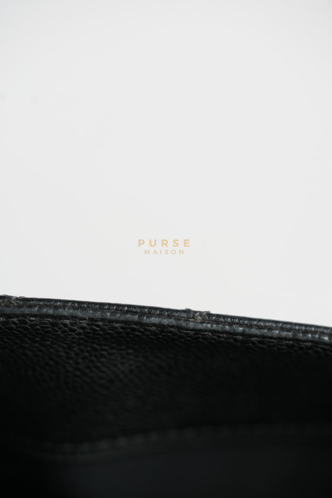 Grand Shopping Tote Bag (GST) in Black Caviar Leather & Gold Hardware Series 12 | Purse Maison Luxury Bags Shop