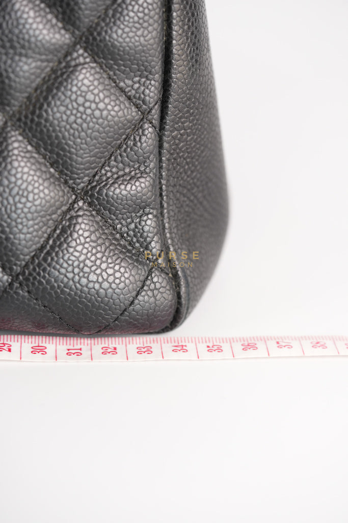Grand Shopping Tote Bag (GST) in Black Caviar Leather & Gold Hardware Series 12 | Purse Maison Luxury Bags Shop