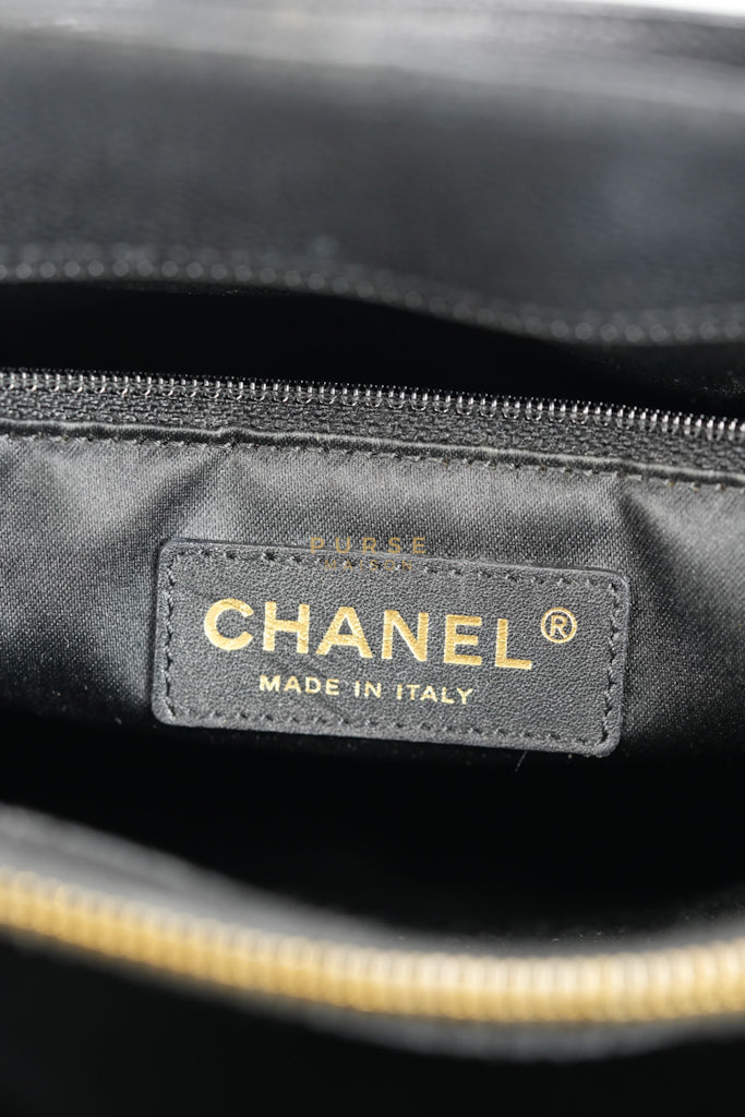Grand Shopping Tote (GST) Black Caviar Leather in Gold Hardware (Series 13) | Purse Maison Luxury Bags Shop