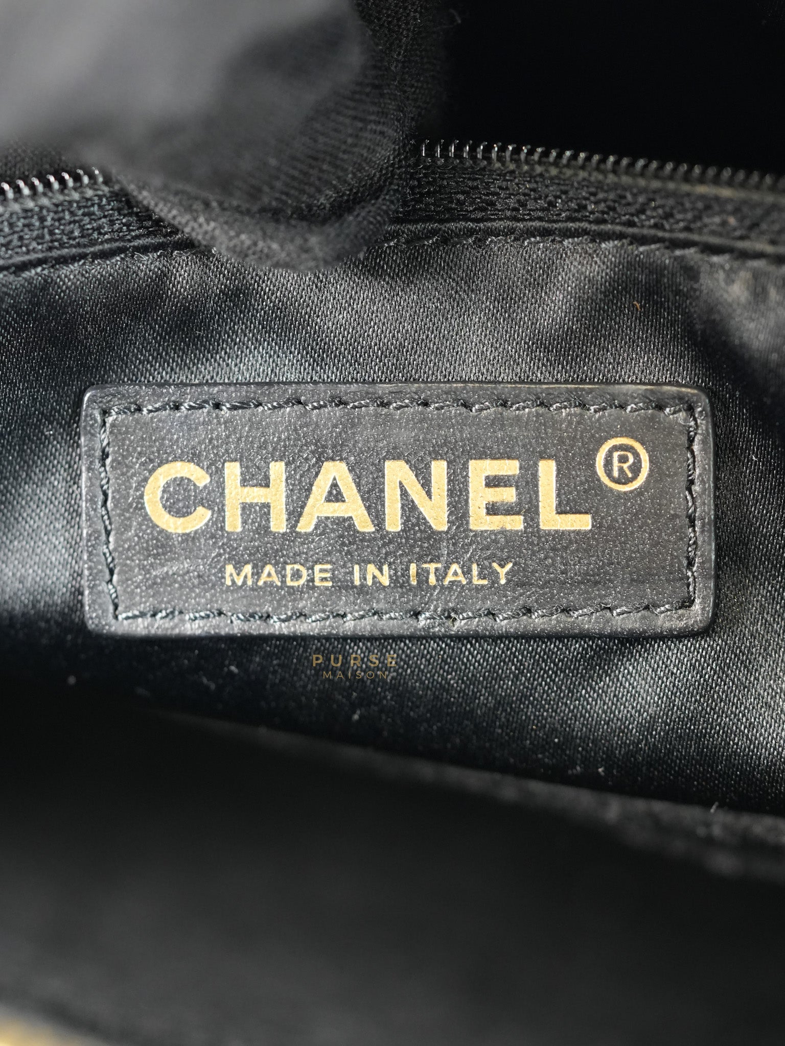 Grand Shopping Tote (GST) Black Quilted Caviar and Gold Hardware Series 14 | Purse Maison Luxury Bags Shop