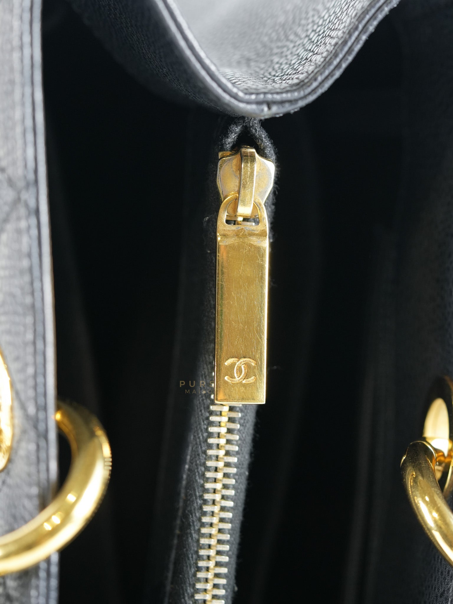 Grand Shopping Tote (GST) Caviar Calfskin in Gold Hardware Series 15 | Purse Maison Luxury Bags Shop