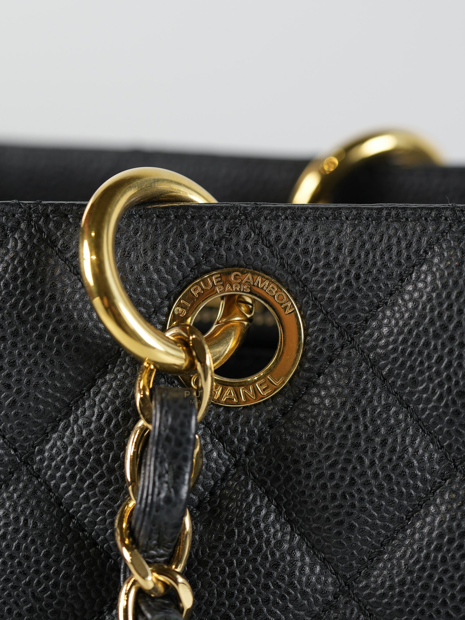 Grand Shopping Tote (GST) Caviar Calfskin in Gold Hardware Series 15 | Purse Maison Luxury Bags Shop